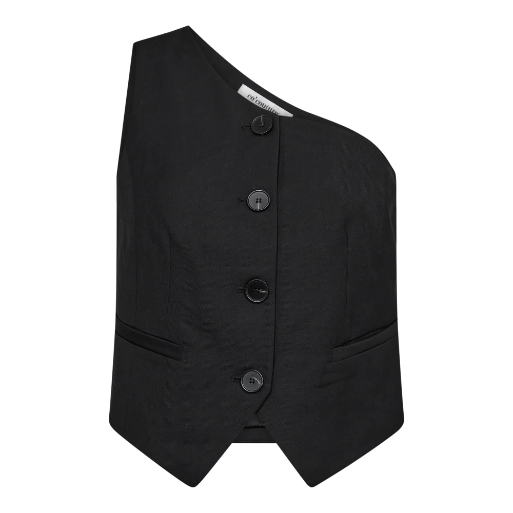 ALLIECC ASYM TAILOR VEST Black