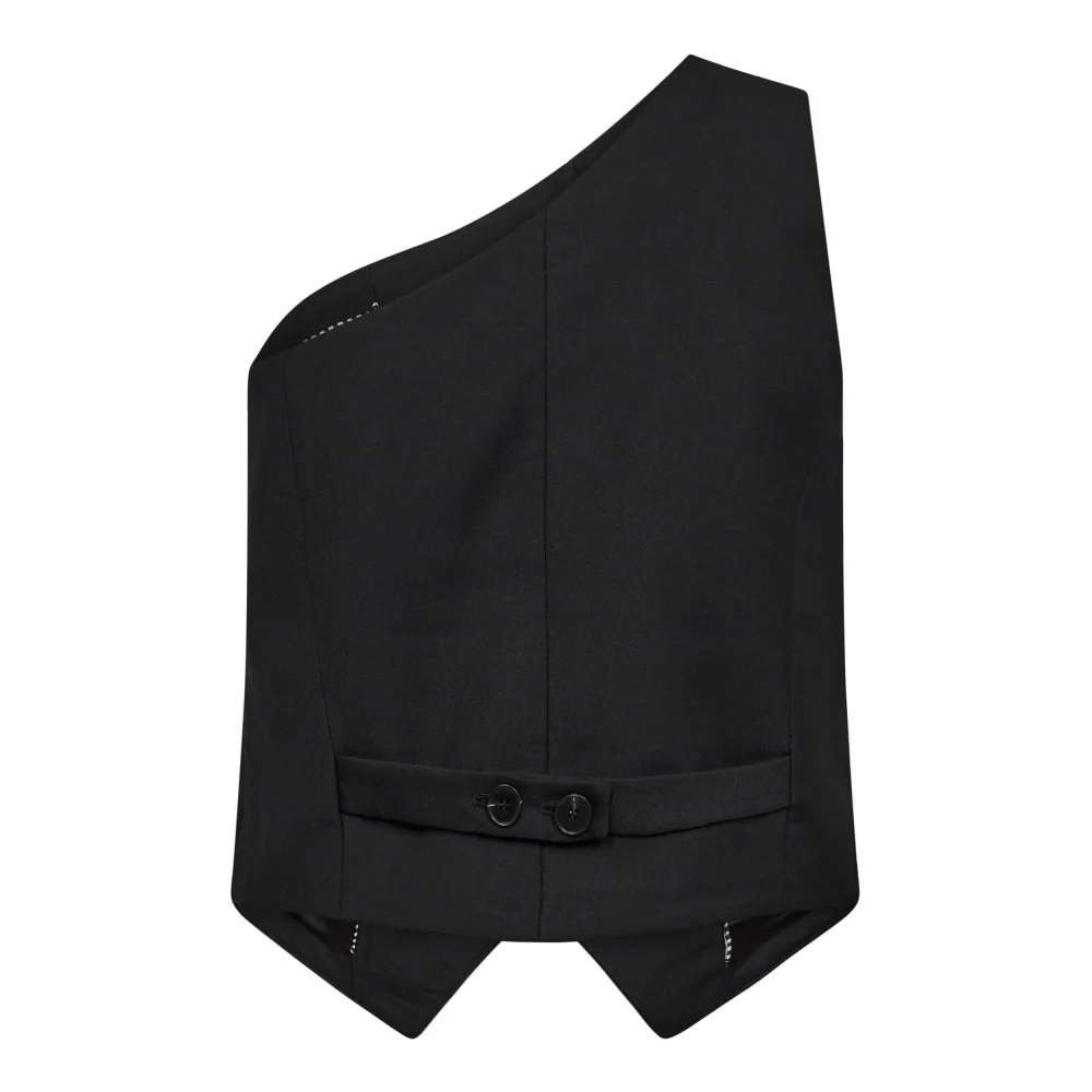 ALLIECC ASYM TAILOR VEST Black - Image 2