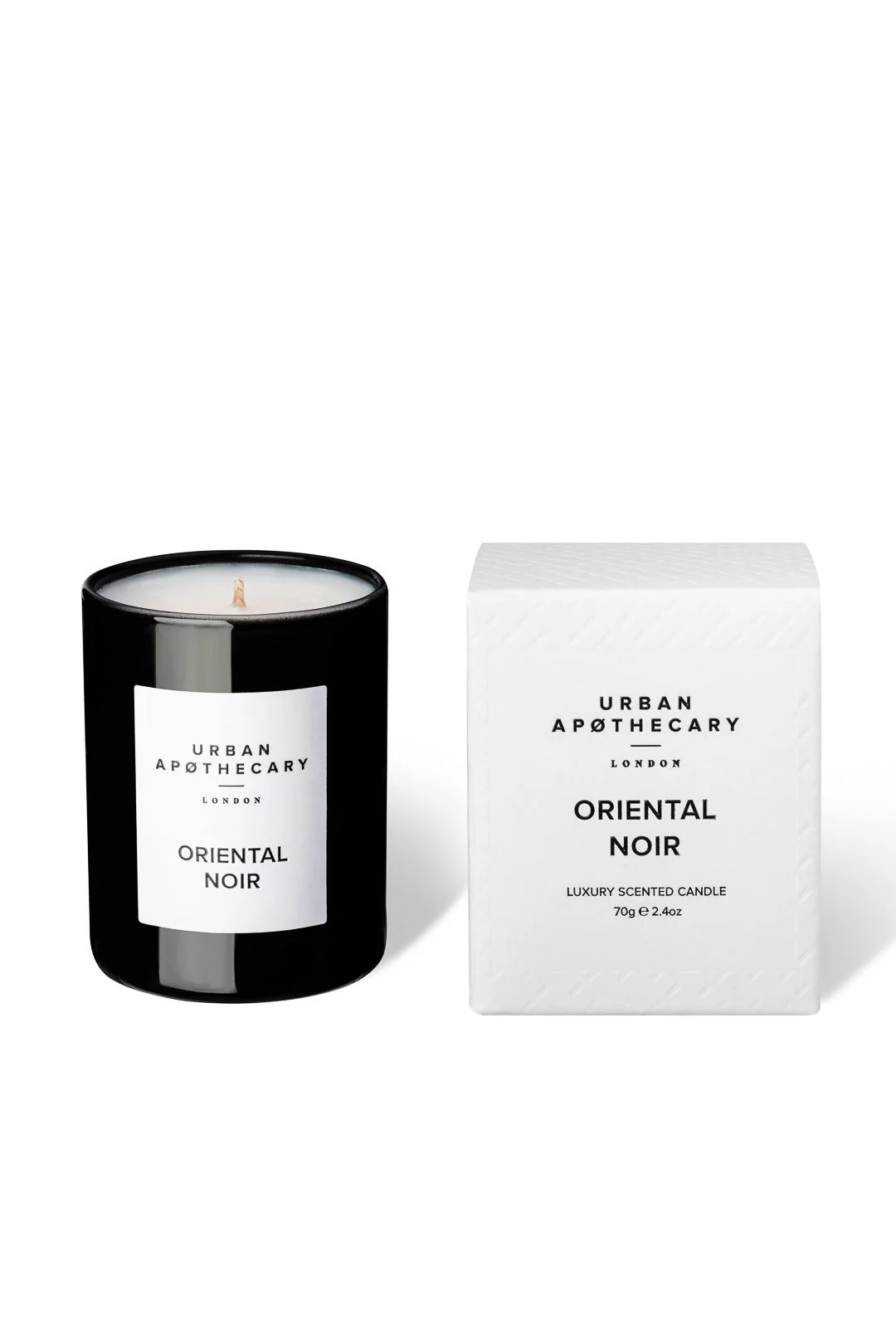 BLACK GLASS CANDLE 70G  Oriental Noir