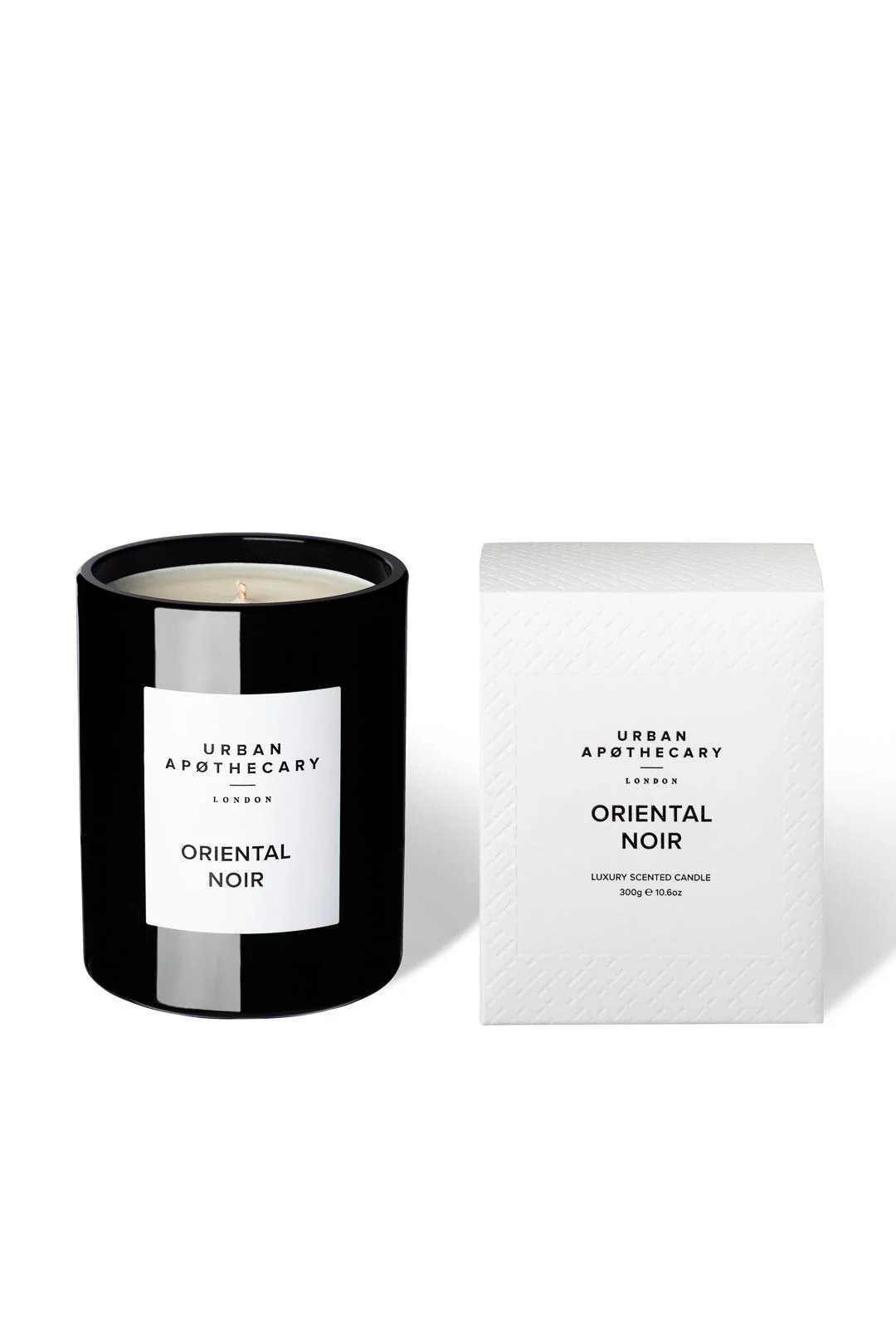 BLACK GLASS CANDLE 300G  Oriental Noir