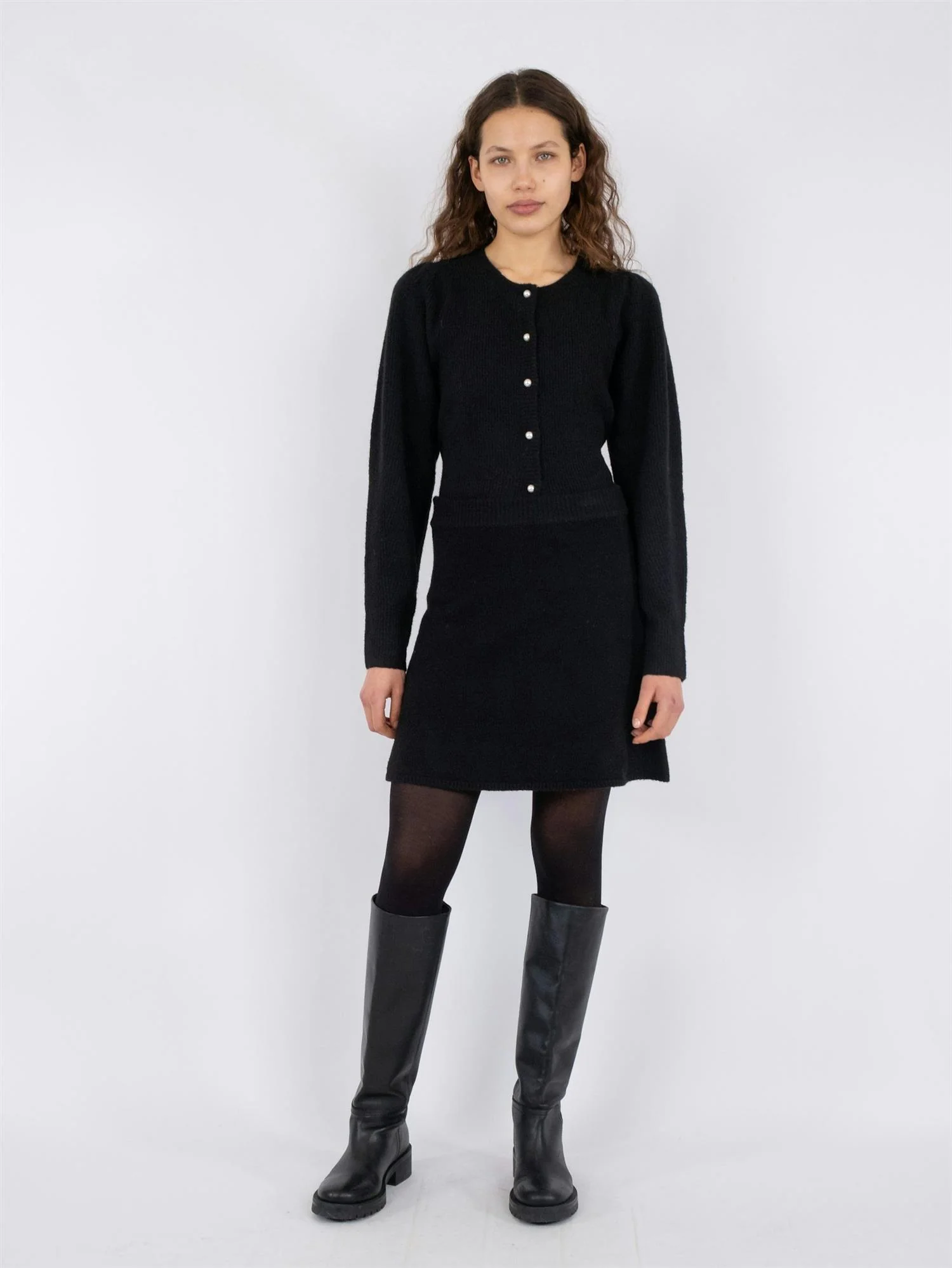 Gisa Knit Skirt  Black - Image 5