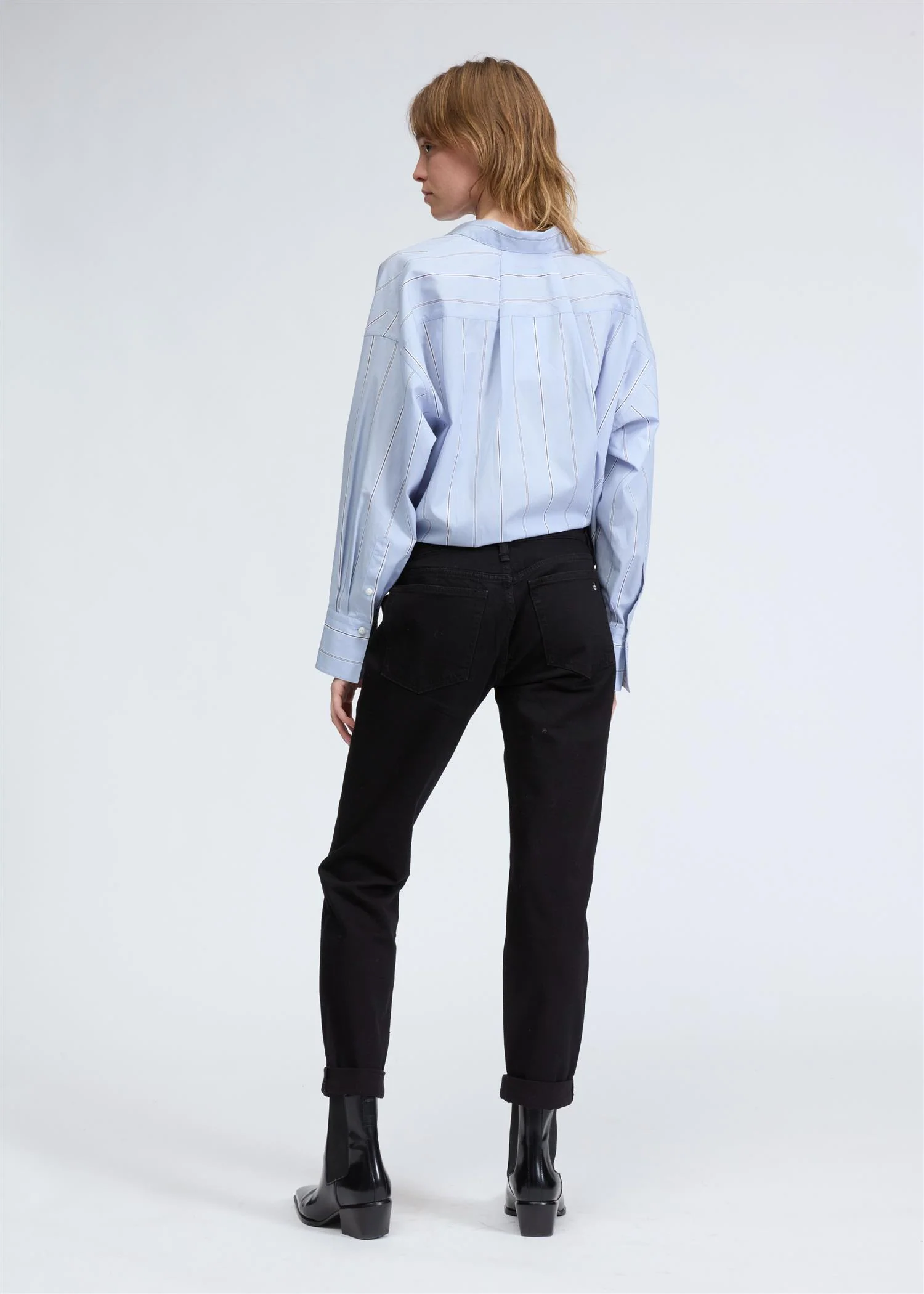 DRE LOW-RISE SLIM BOYFRIEND  Black - Image 2