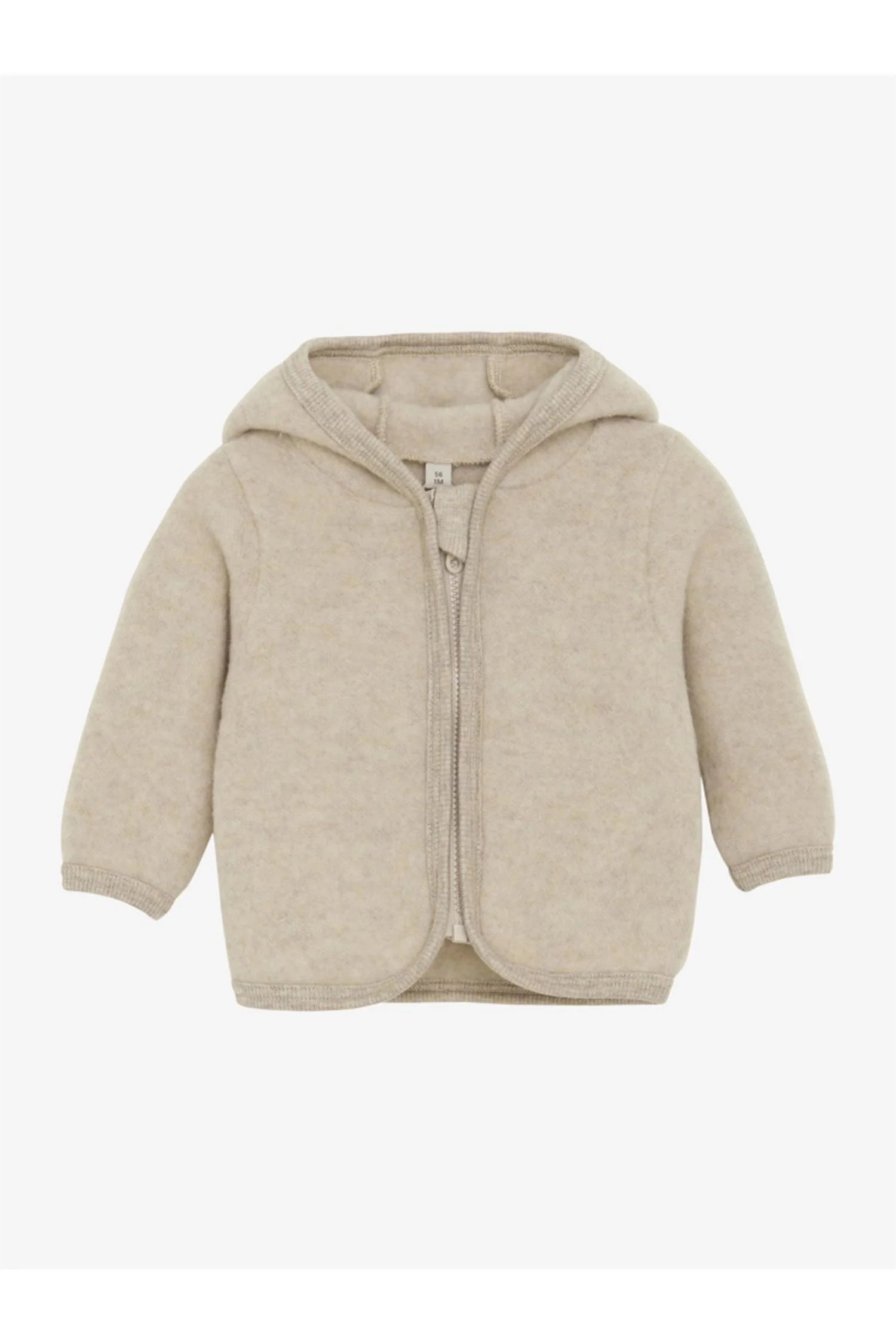 Jacket Ears Wool Fleece (M) Camel Melange