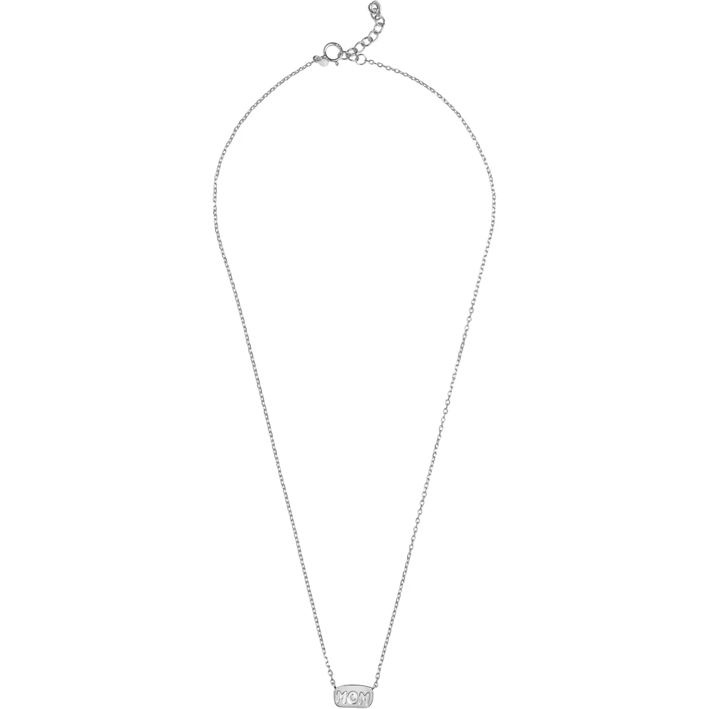 NECKLACE, MOM Silver