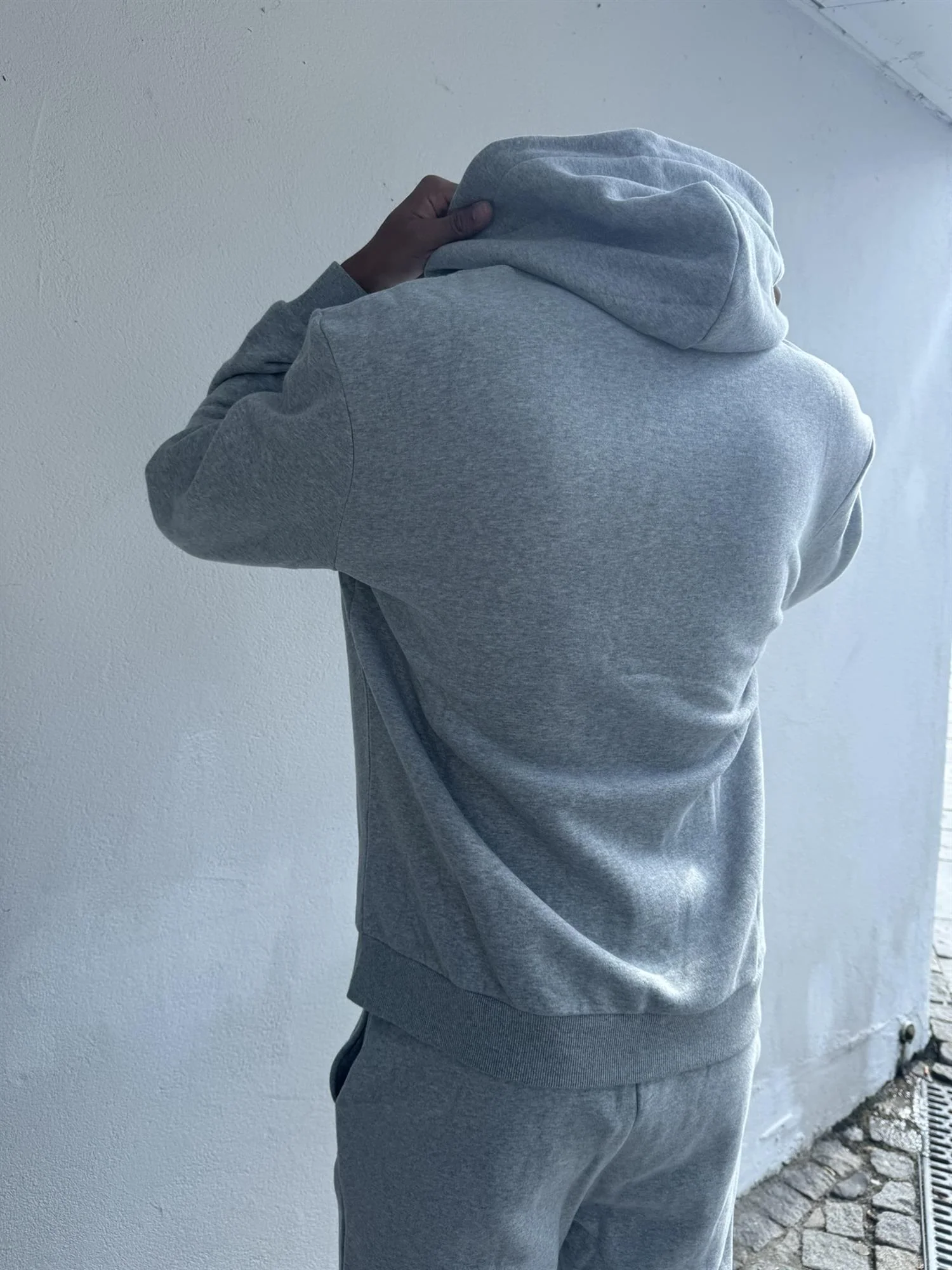 M Regular Zip Hoodie Grey Mix - Image 2