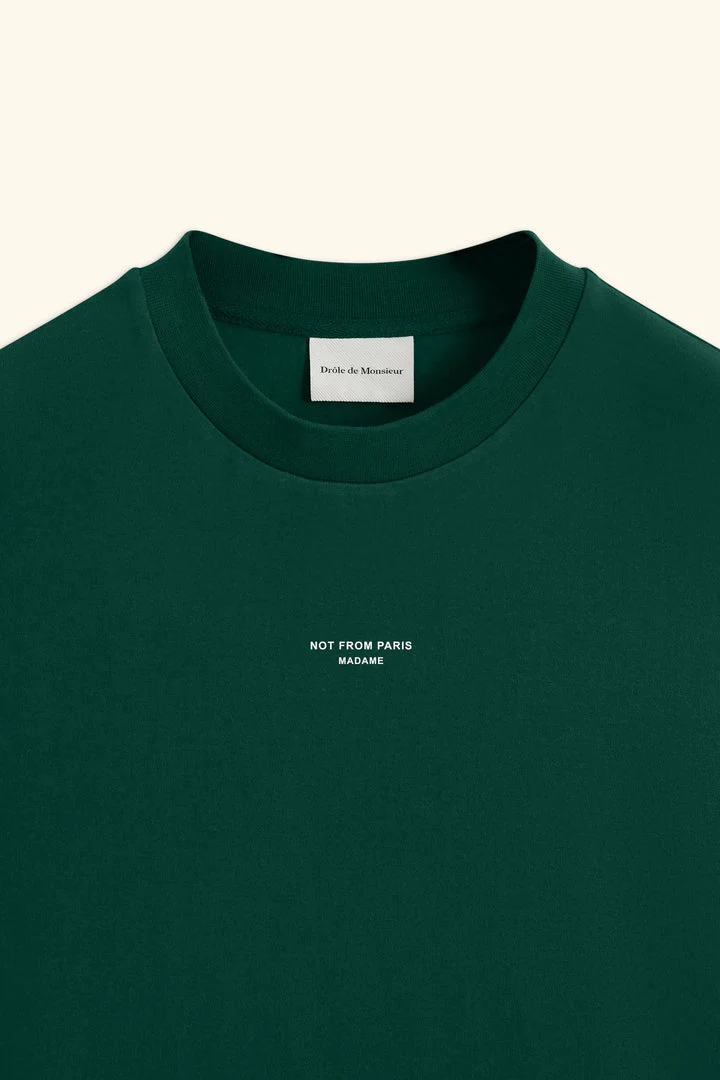 Le T-Shirt Slogan Classique  Dark Green - Image 2