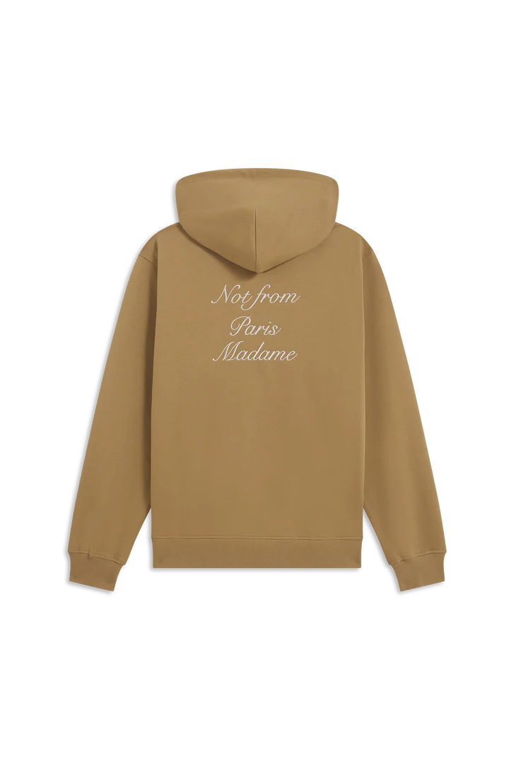 Le Hoodie Slogan Calligraphy  Ice Brown - Image 2