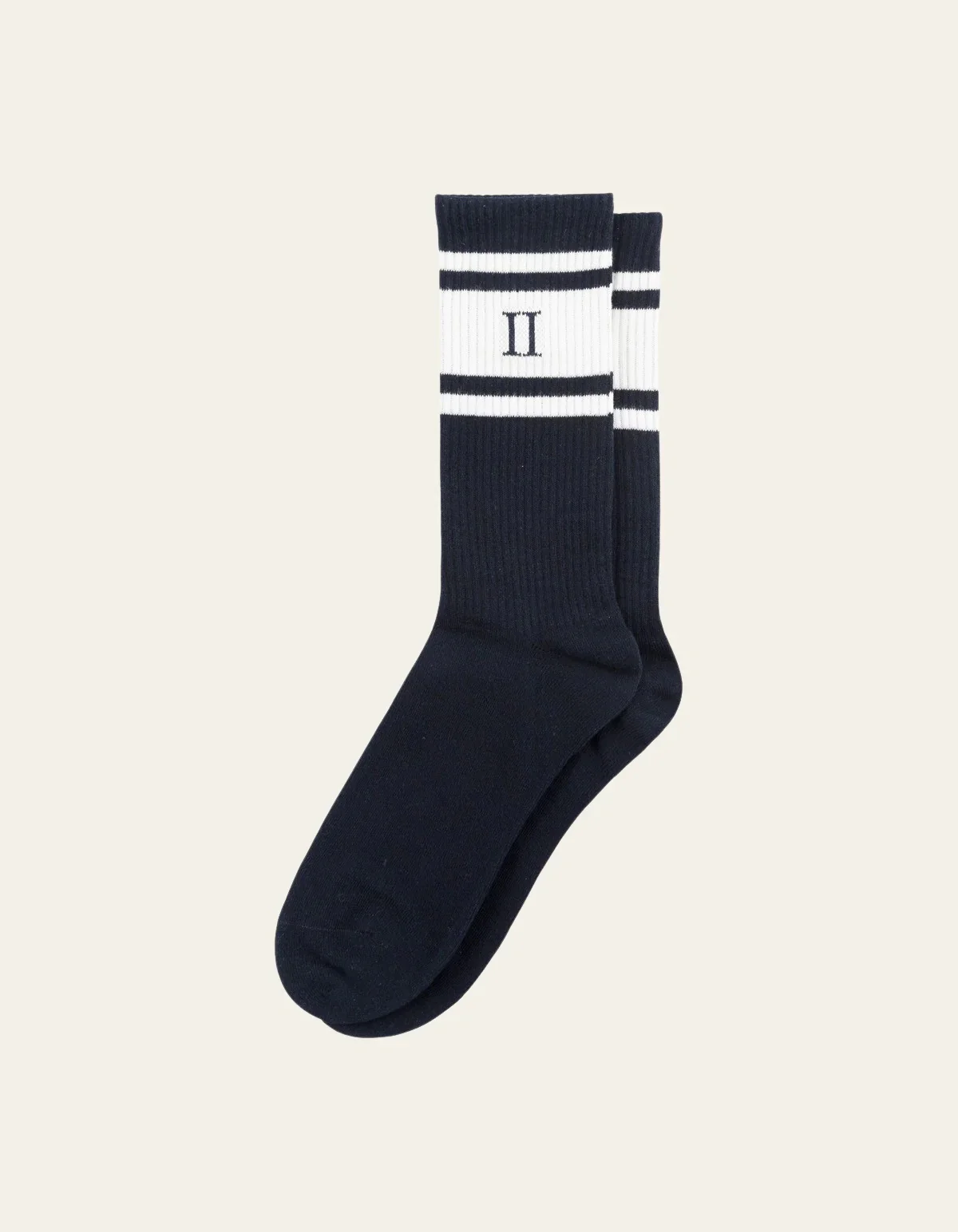 William Stripe 2-Pack Socks Dark Navy/Off White