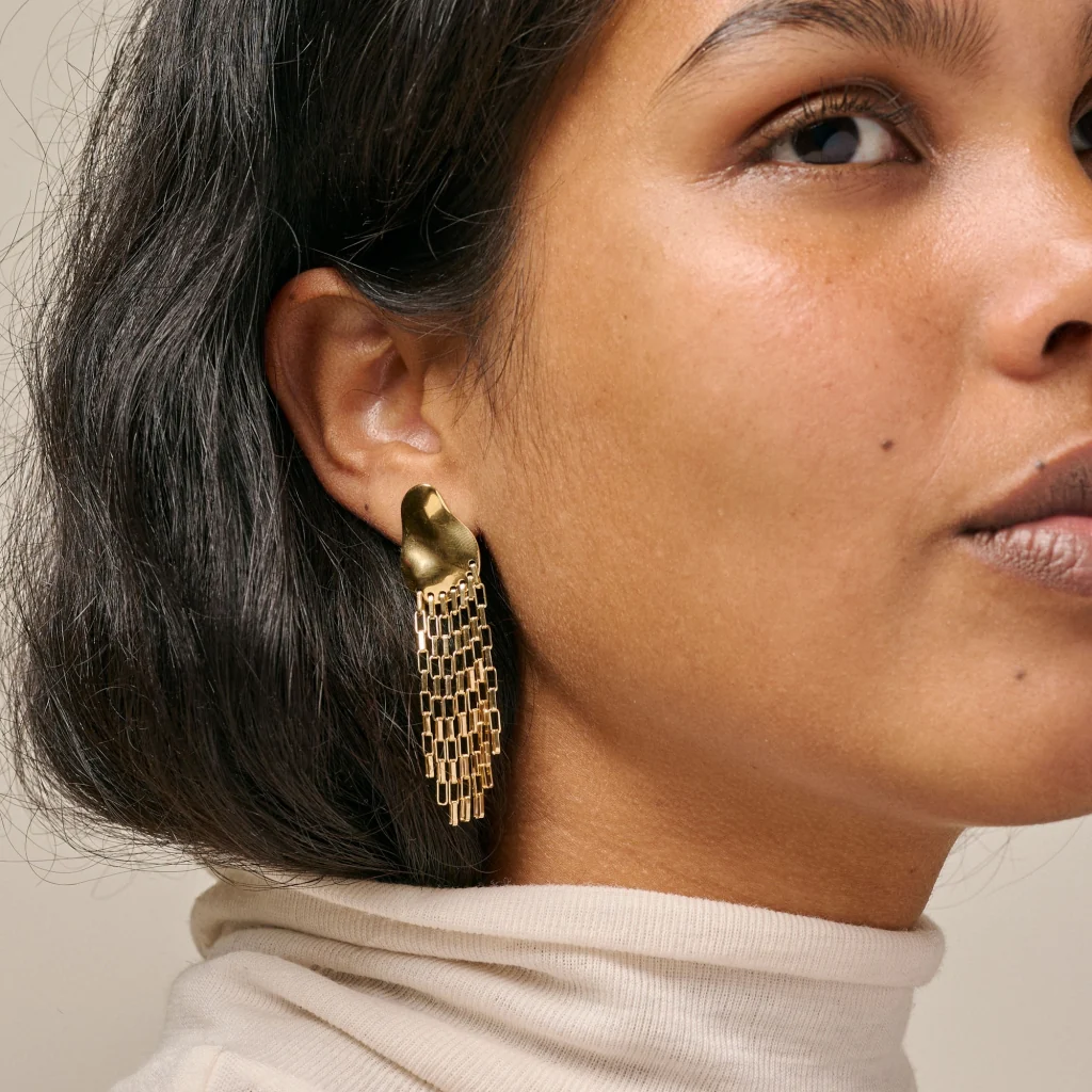 EARRINGS, SOLANGE  18K Gold-Plated Sterling Silver - Image 2