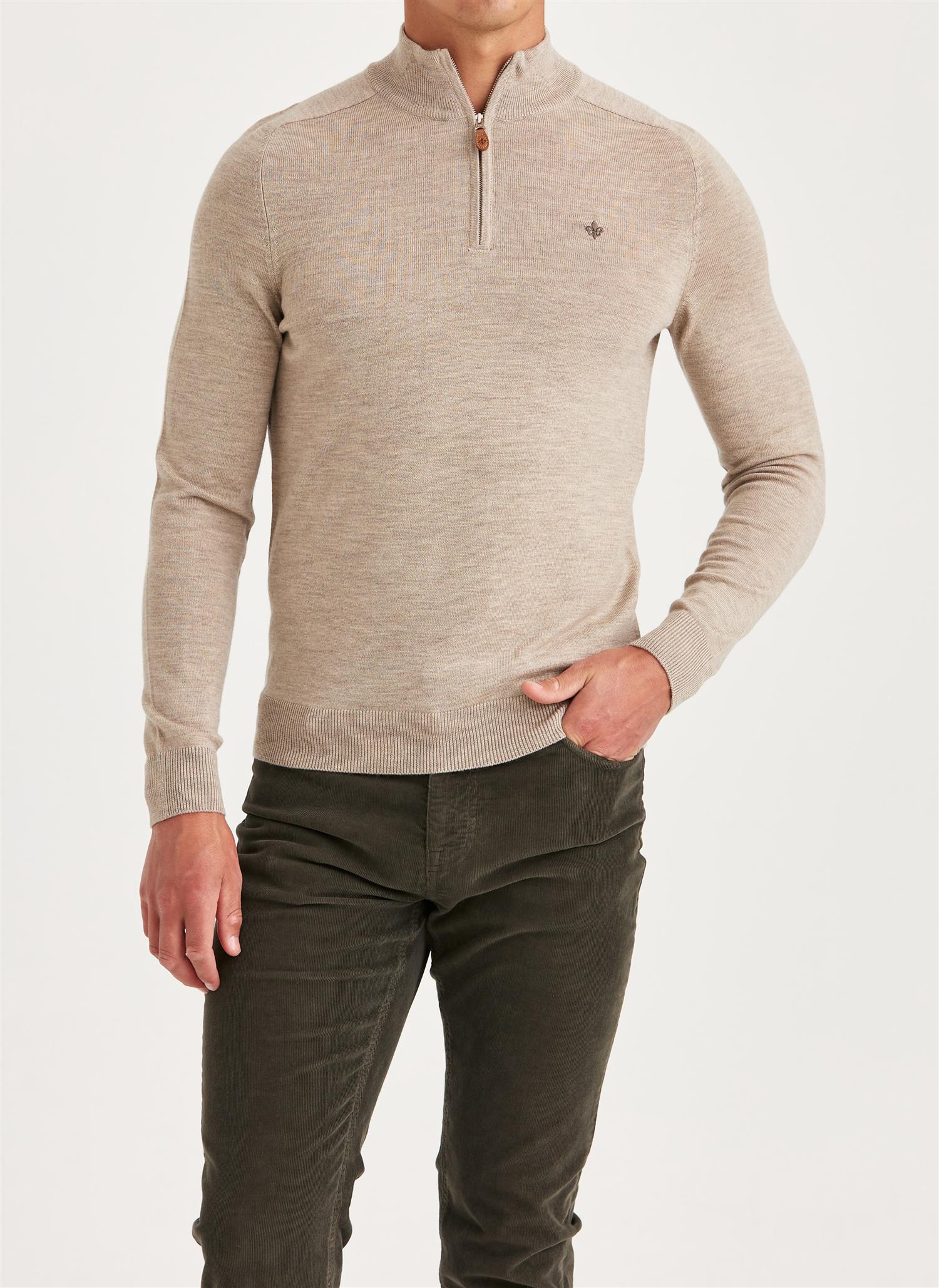 Merino John Zip Khaki - Image 2