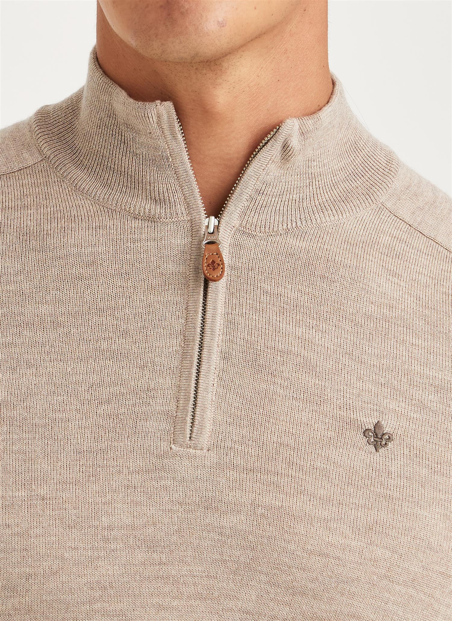 Merino John Zip Khaki - Image 5