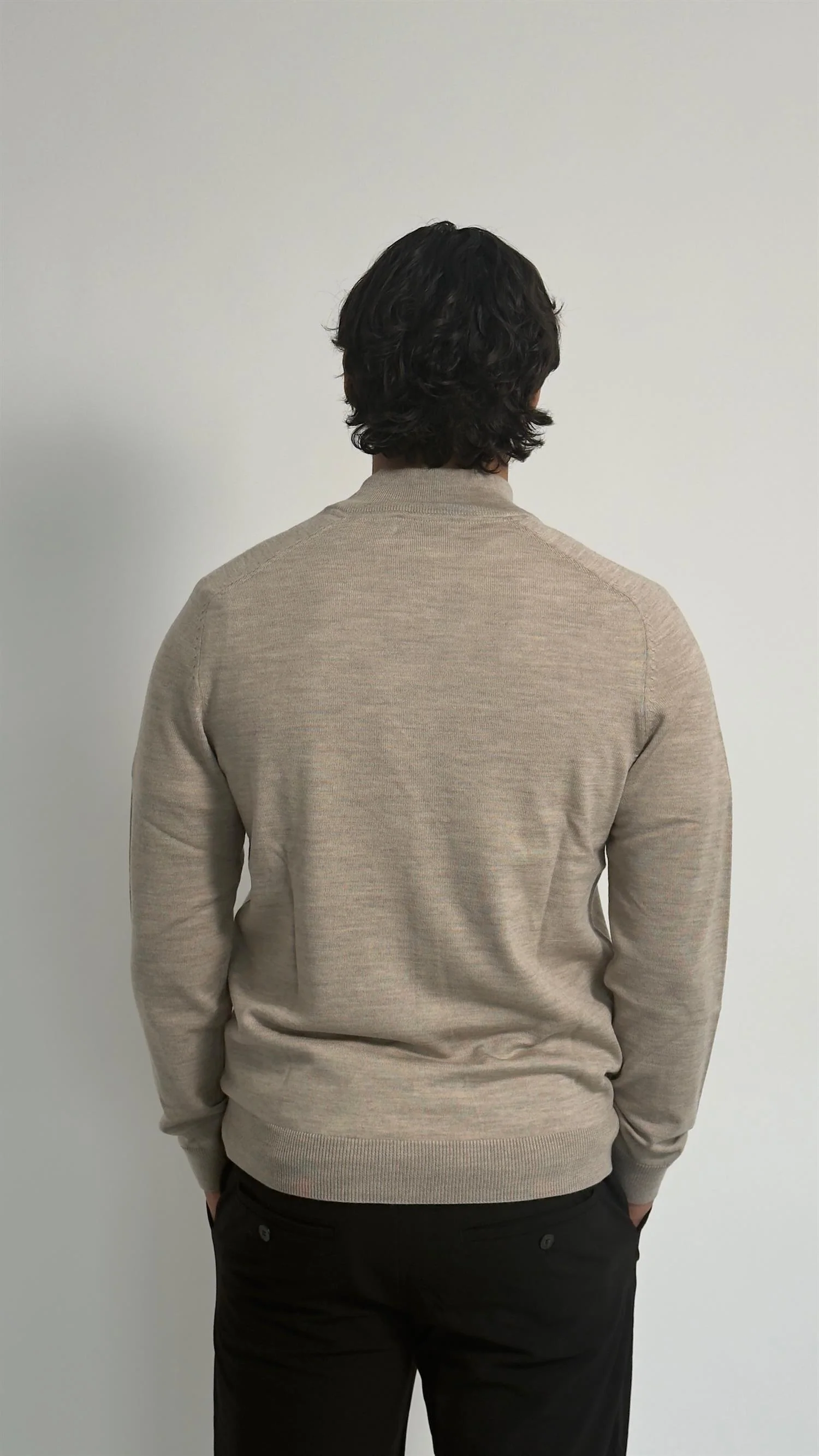 Merino John Zip Khaki - Image 7