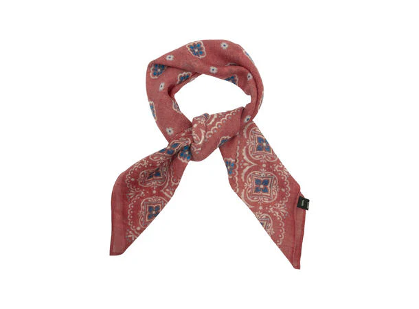 Skjerf Herre ull 60x60 rust  Rust - Image 2
