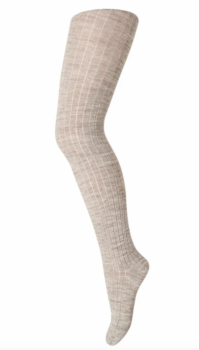 MARLEY WOOL TIGHTS  Light Brown Melange