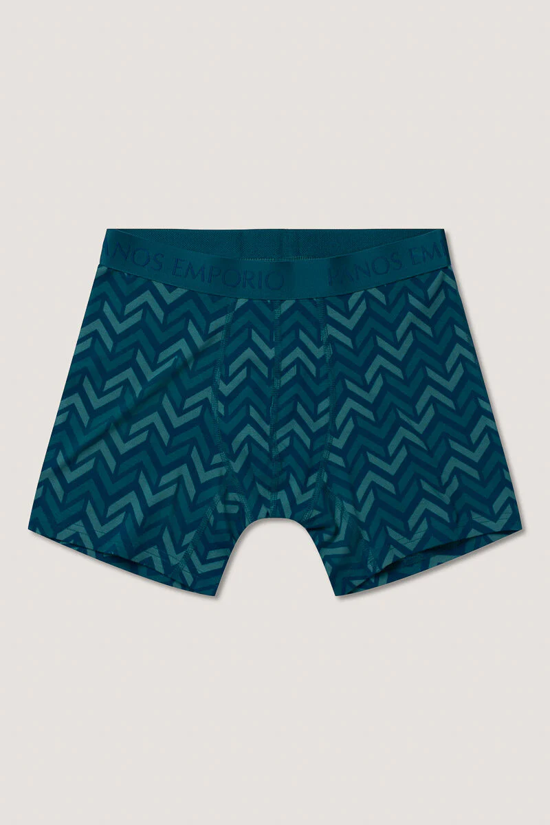 3PK BASE BAMBOO BOXER  Deep Teal/Chevron/Poseidon - Image 3