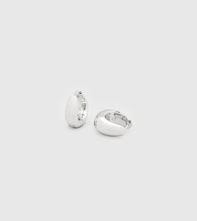ICE HOOPS SMALL  Silver