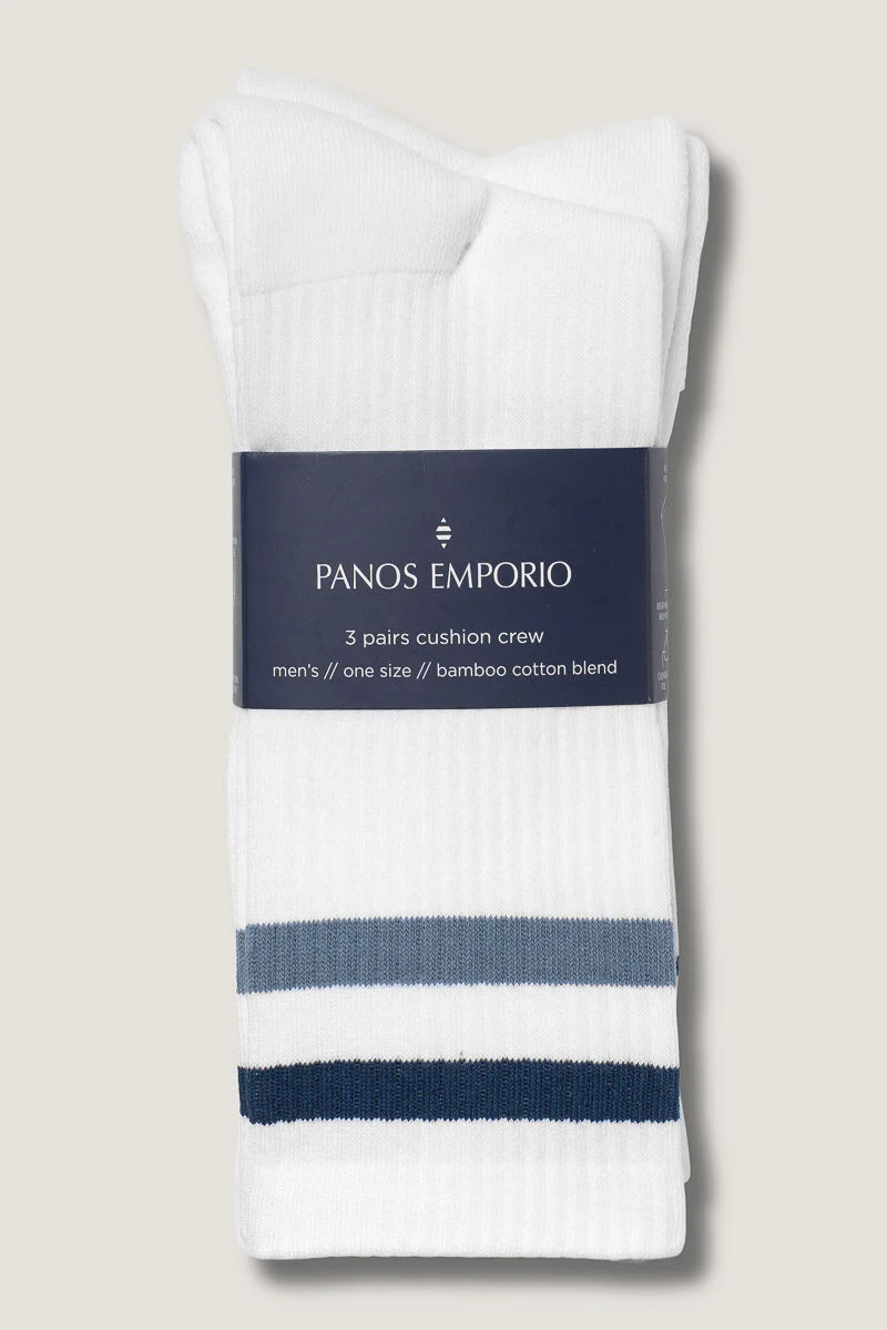 3PK Casper Tech Tennis  Stripe/White/Stripe