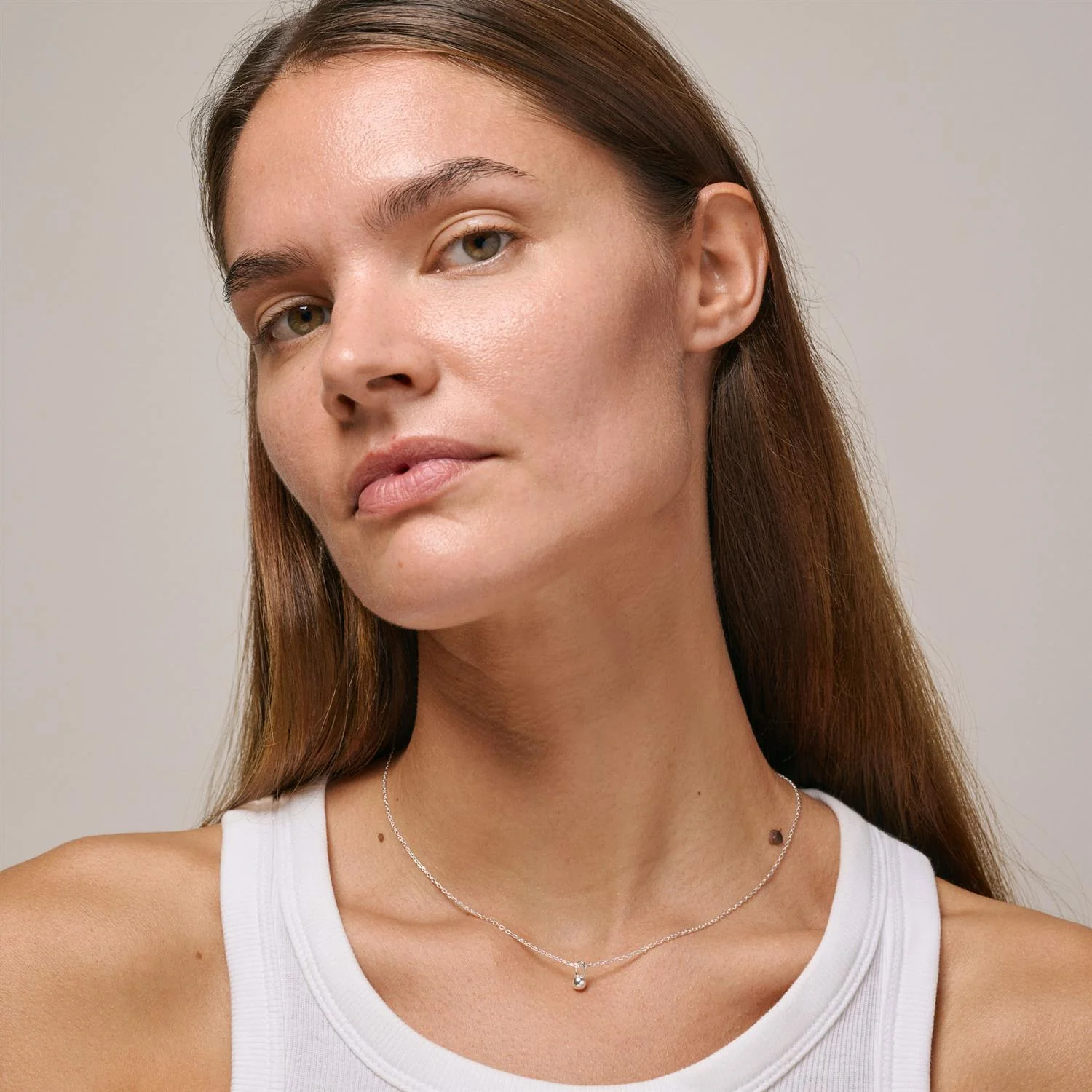 Necklace, Balloon  Silver - Image 2