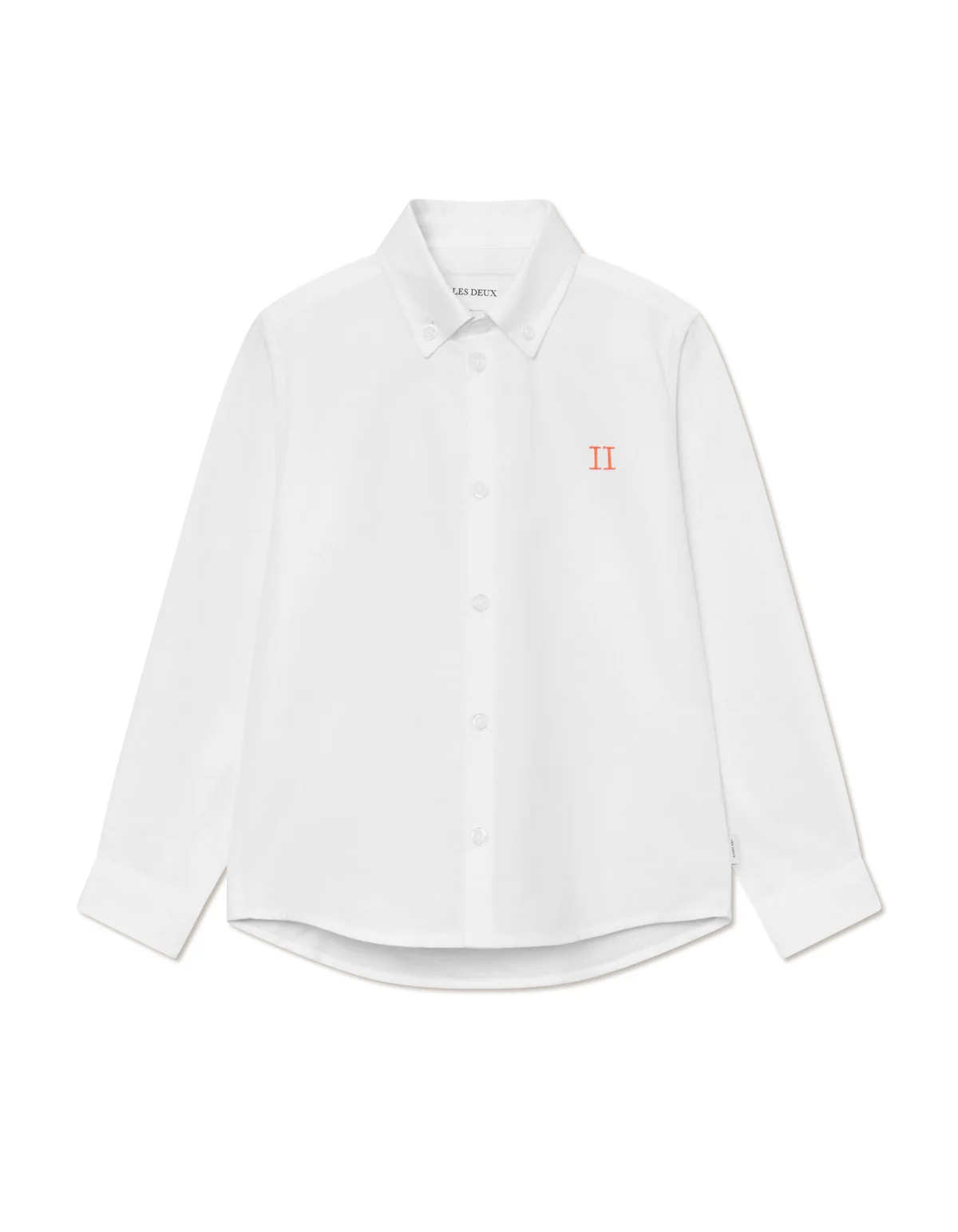 Konrad Contrast Oxford Shirt Kids  White
