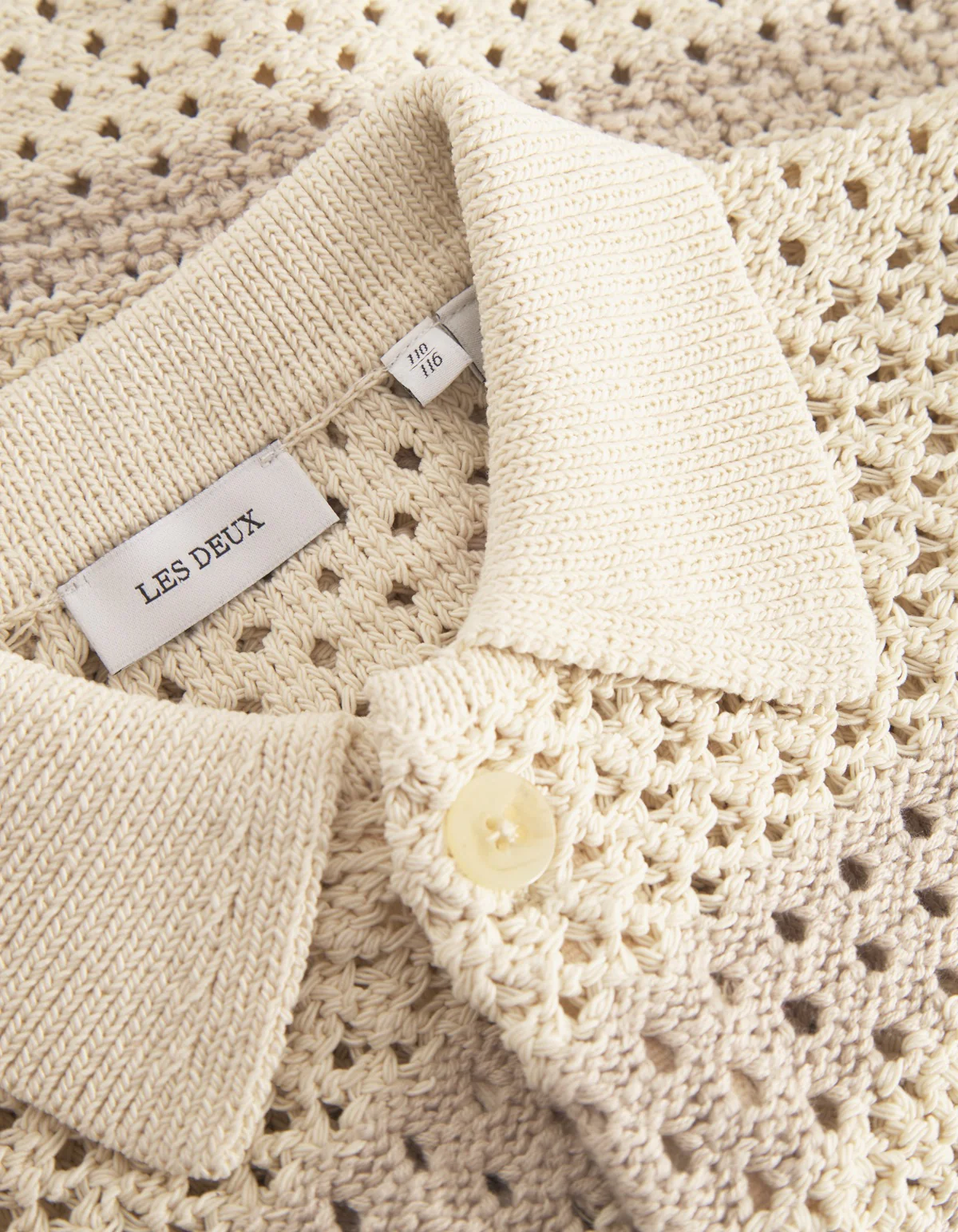 Gianni SS Knit Shirt Kids  Ivory - Image 3