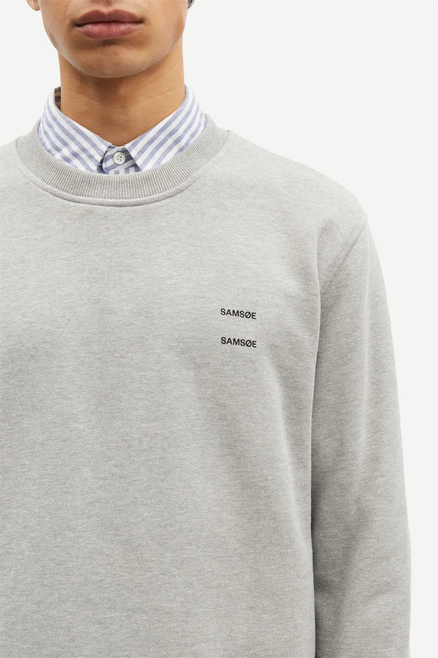 Joel crew neck 11414  Grey Mel. - Image 3