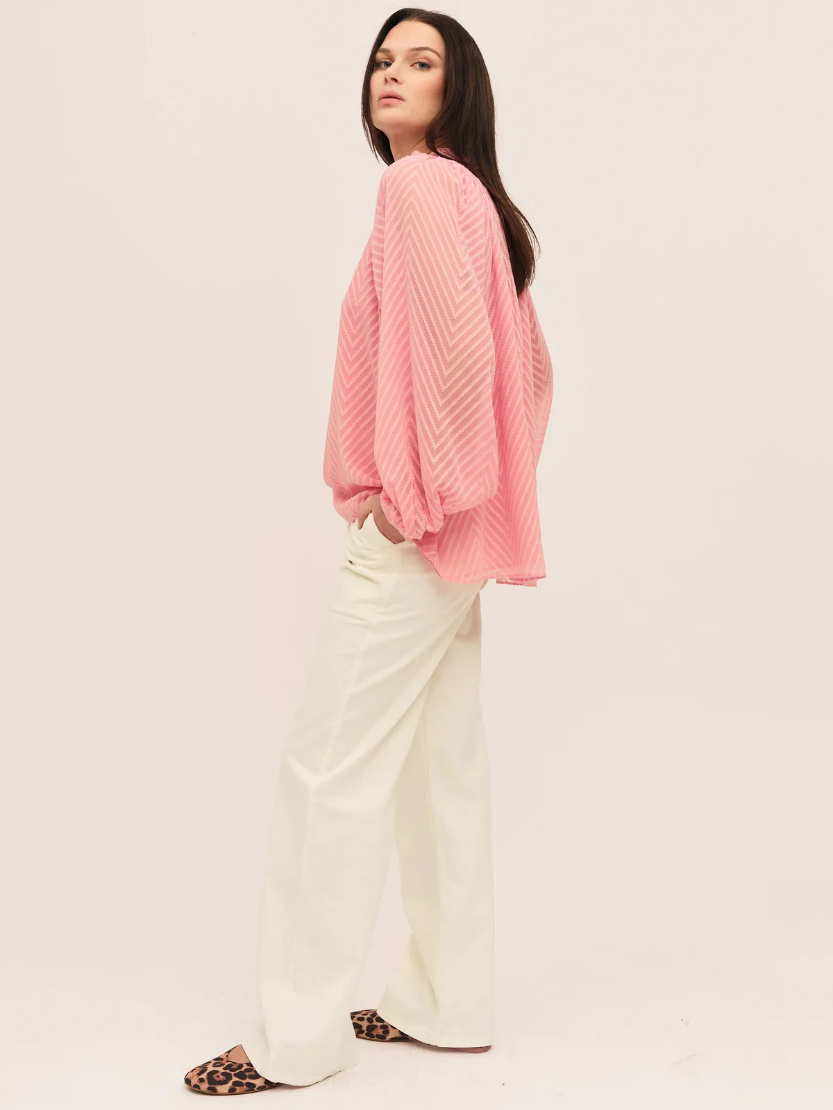 Mimosa Split Blouse  Azela Pink - Image 2