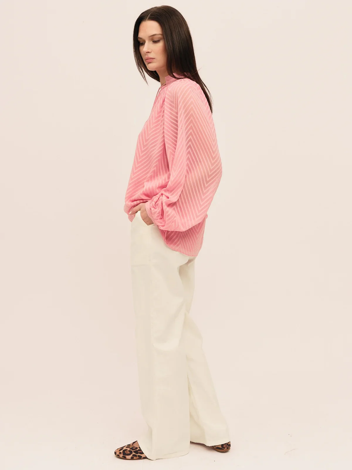 Mimosa Split Blouse  Azela Pink - Image 3