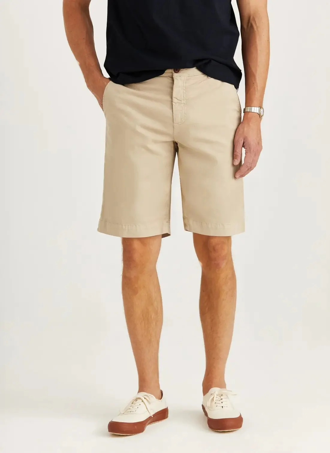 Jeffrey Summer Chino Shorts 10"  Khaki