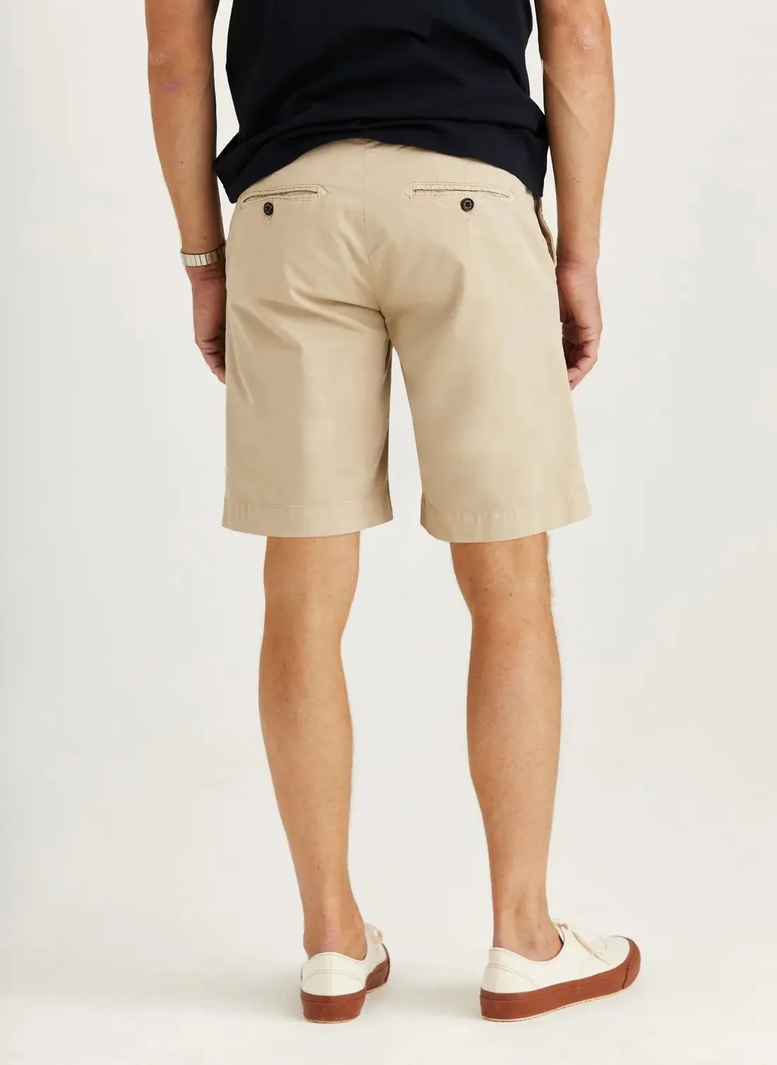 Jeffrey Summer Chino Shorts 10"  Khaki - Image 3