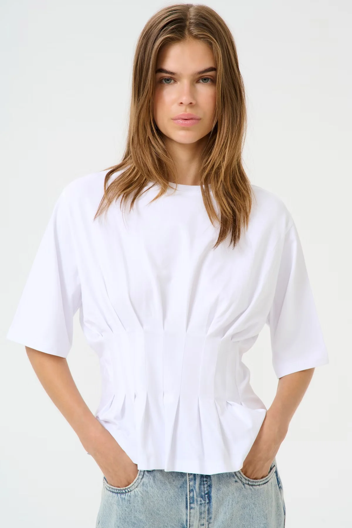 Inez tee  Bright White - Image 2