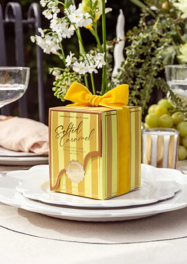 Festive Votive Candle 100g  Salted Caramel - Image 2