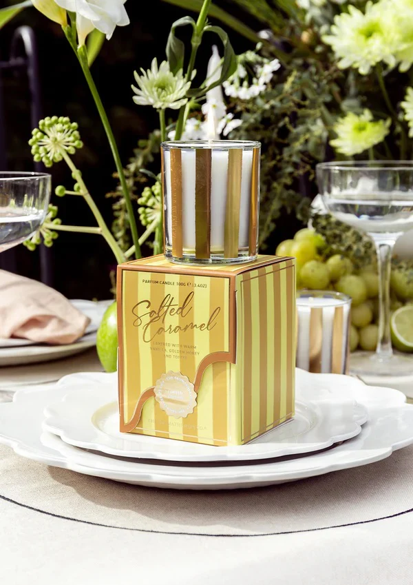 Festive Votive Candle 100g  Salted Caramel - Image 5