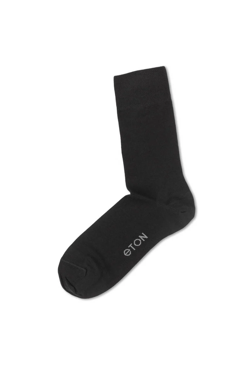 Eton Cotton/Lycra Plain  Black - Image 3