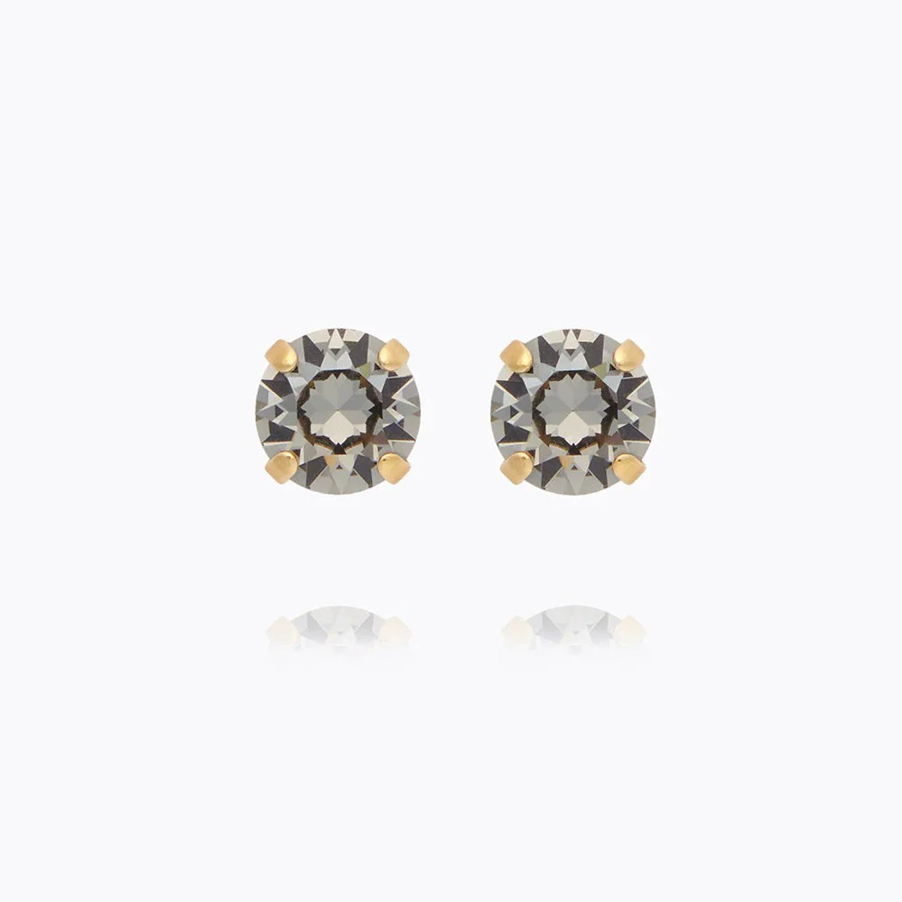CLASSIC STUD EARRING  Greige