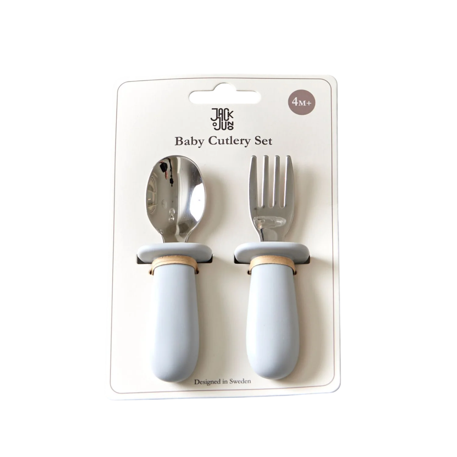 Baby Cutlery Set  Glacier Grey