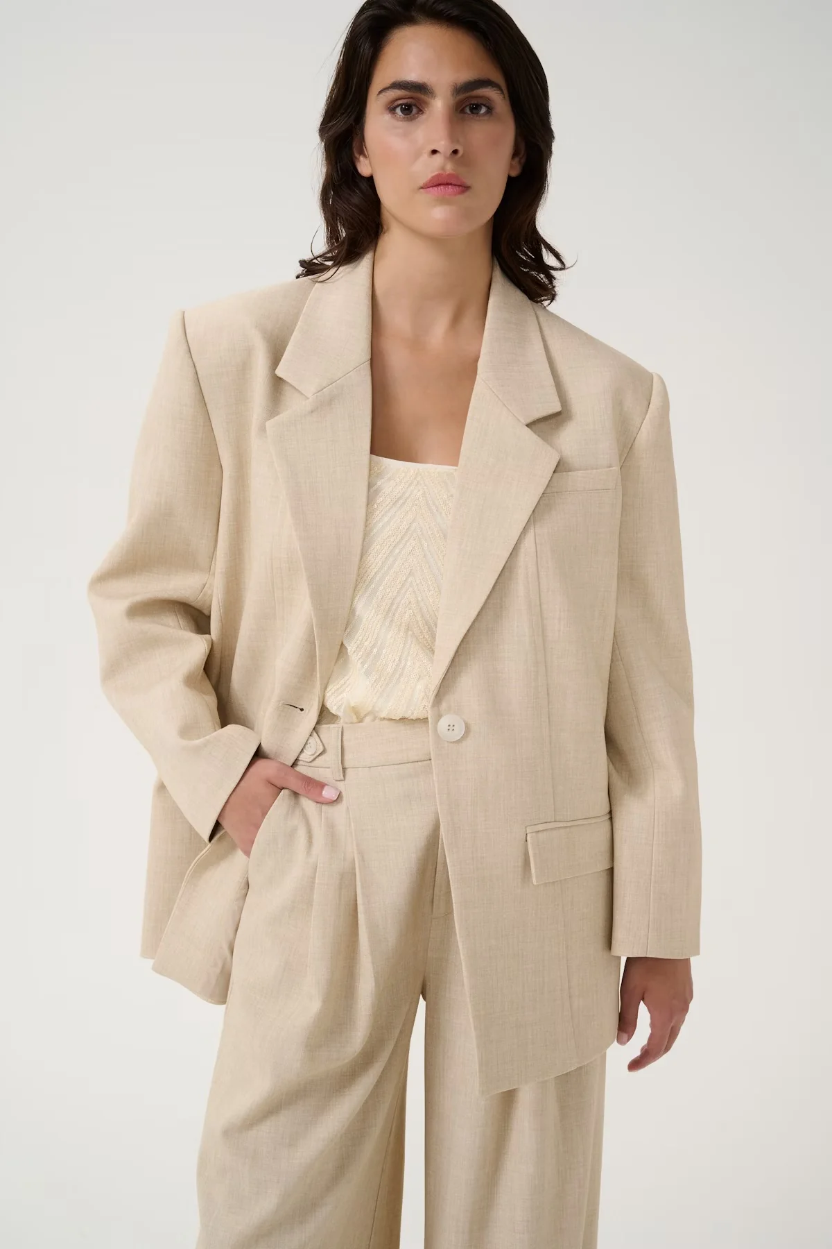 GZdecy OZ blazer  Light Sand Melange - Image 2
