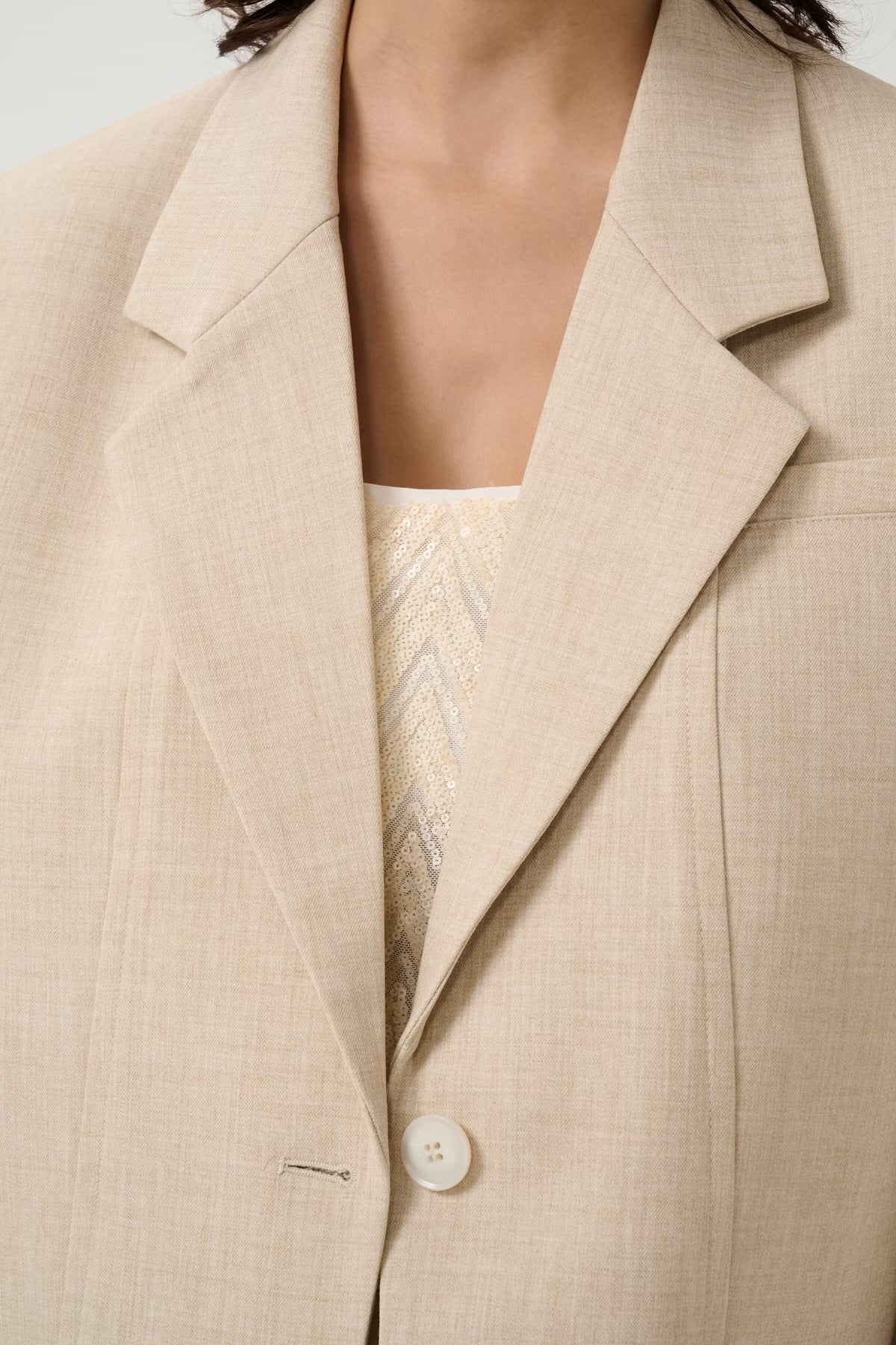 GZdecy OZ blazer  Light Sand Melange - Image 3