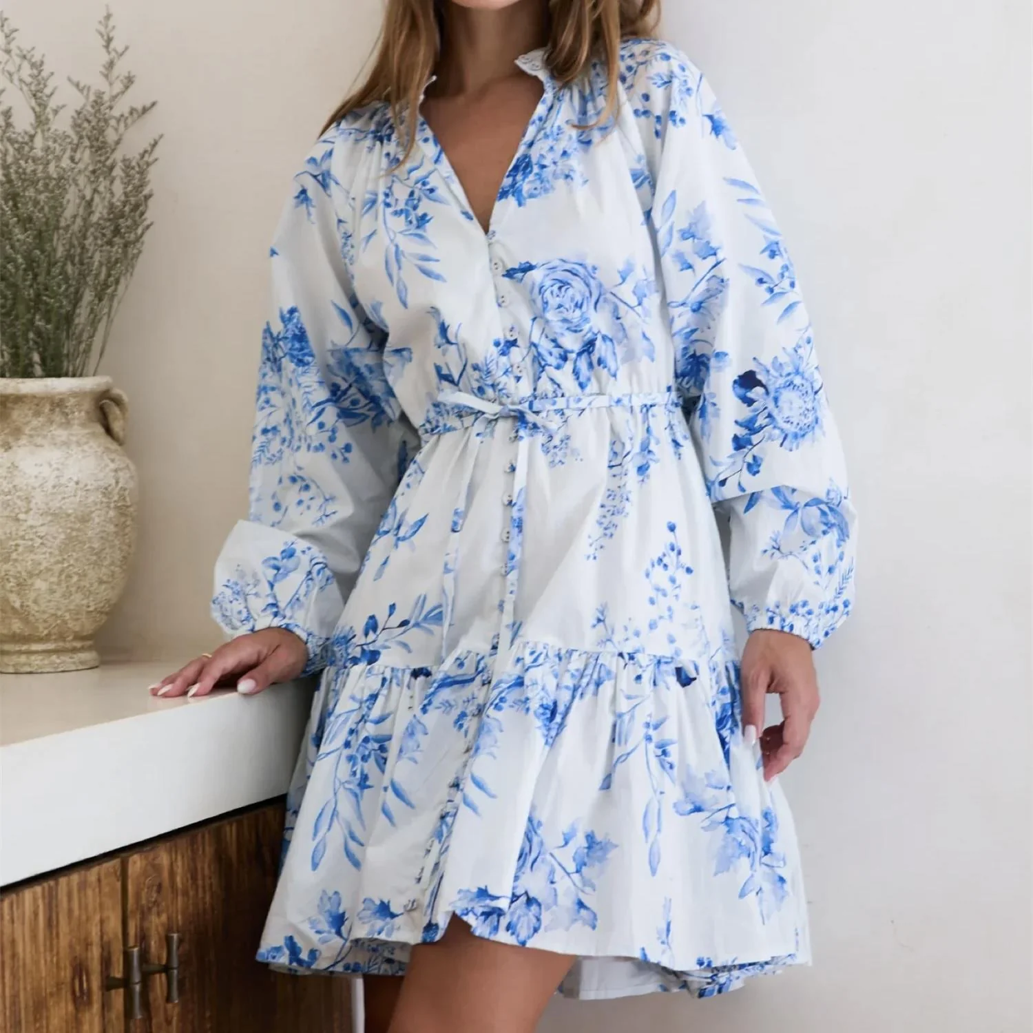 Alia Dress  Blue Bloom - Image 3