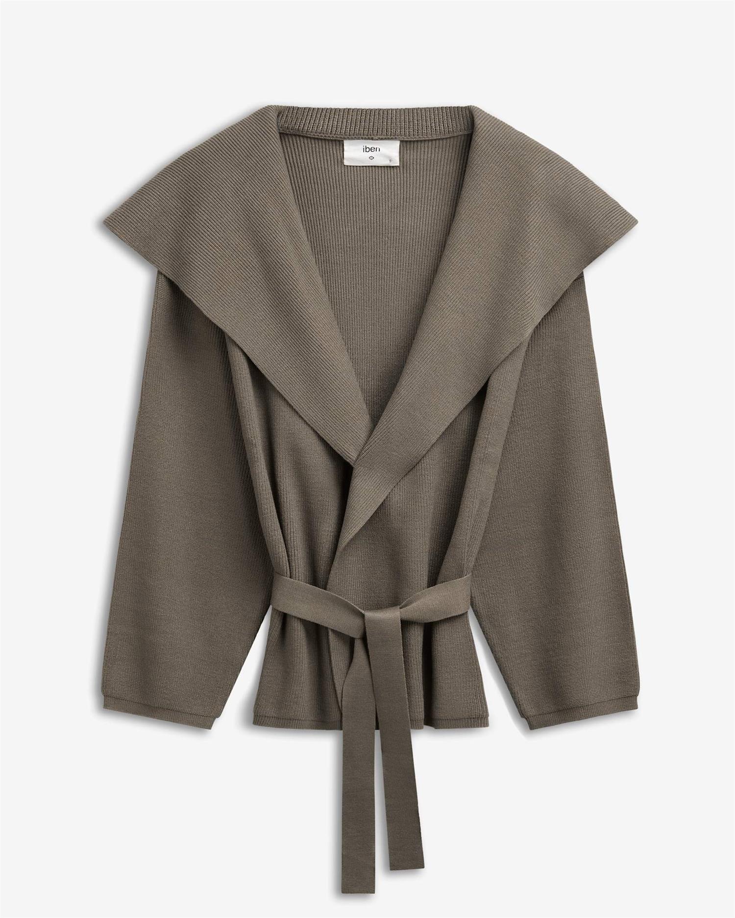 SERGE CARDIGAN Taupe - Image 2