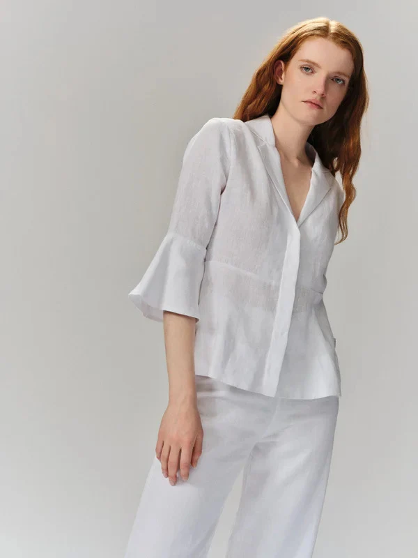 Guro Linen Shirt  White - Image 3