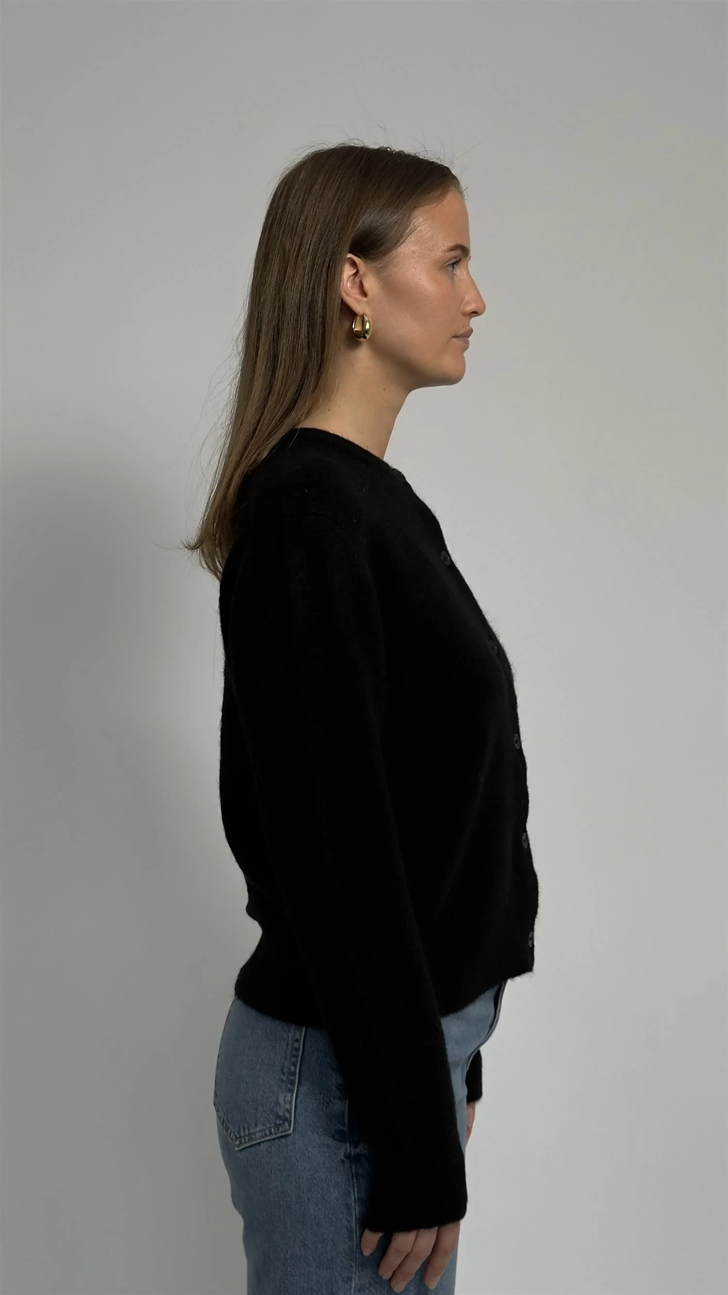 Nor short cardigan 7355  Black - Image 3