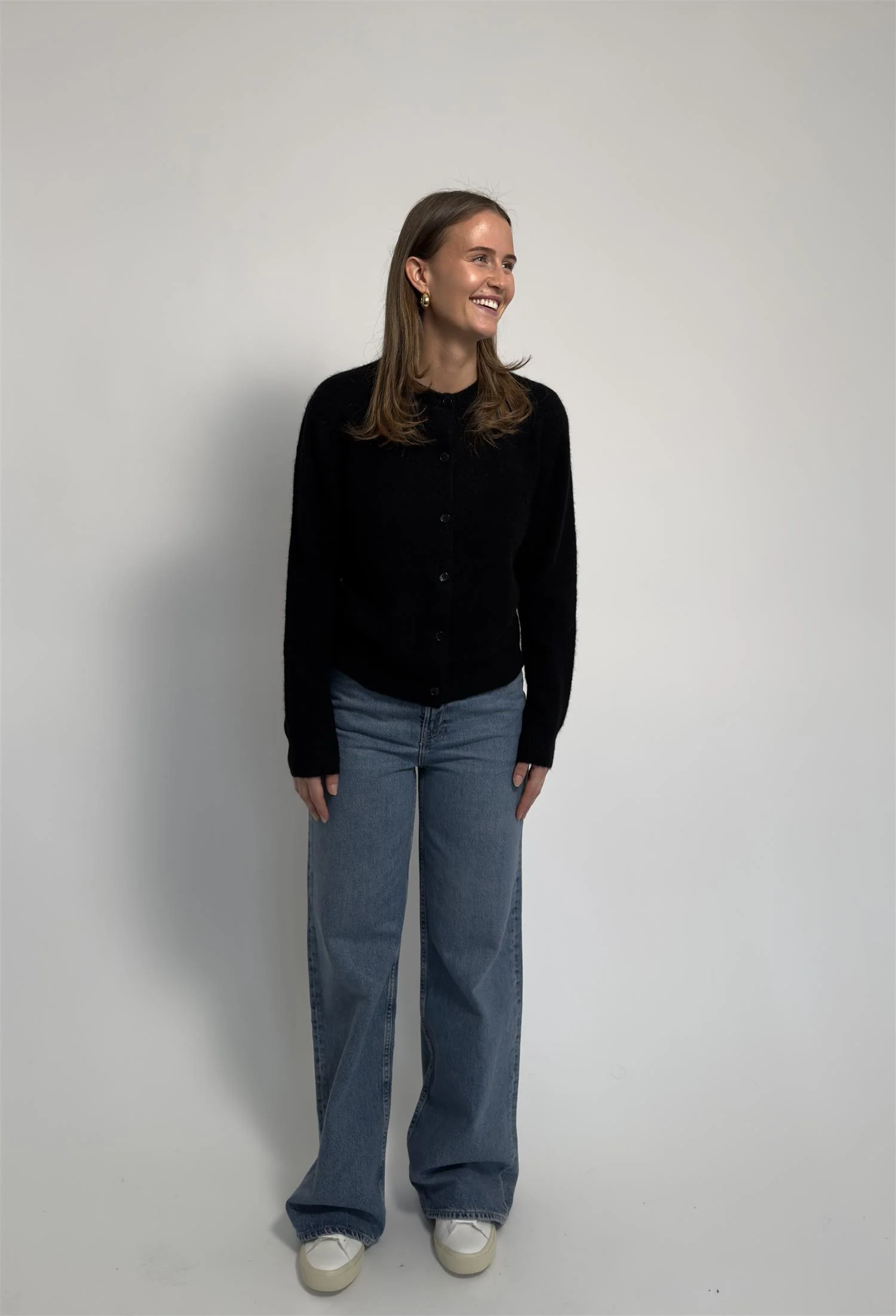 Nor short cardigan 7355  Black - Image 6