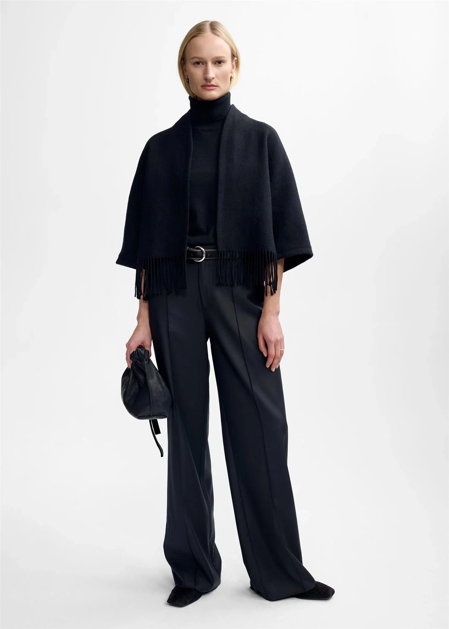KEYLA LAMBSWOOL JACKET  Black - Image 3