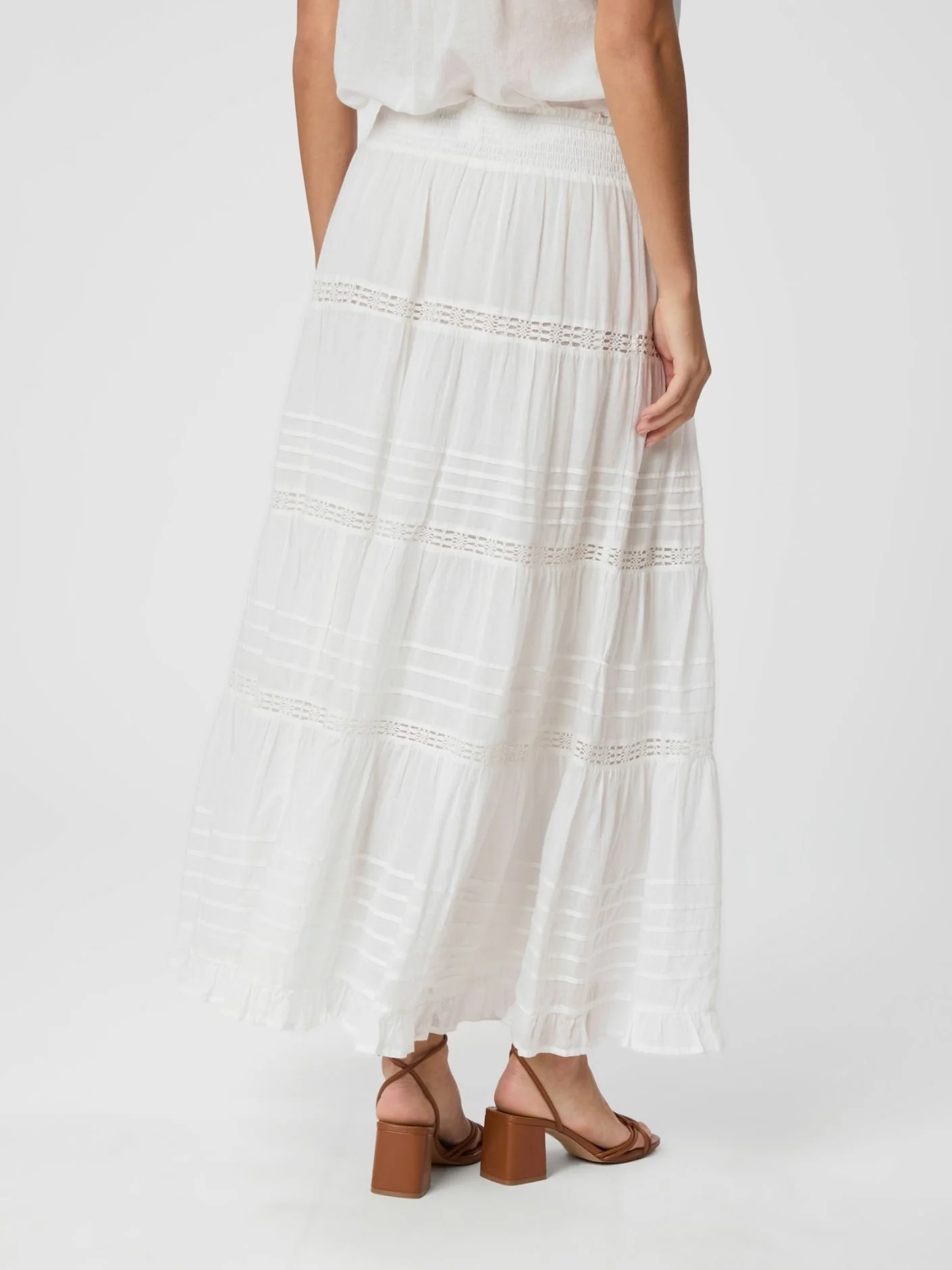 Felicia S Voile Skirt  White - Image 2