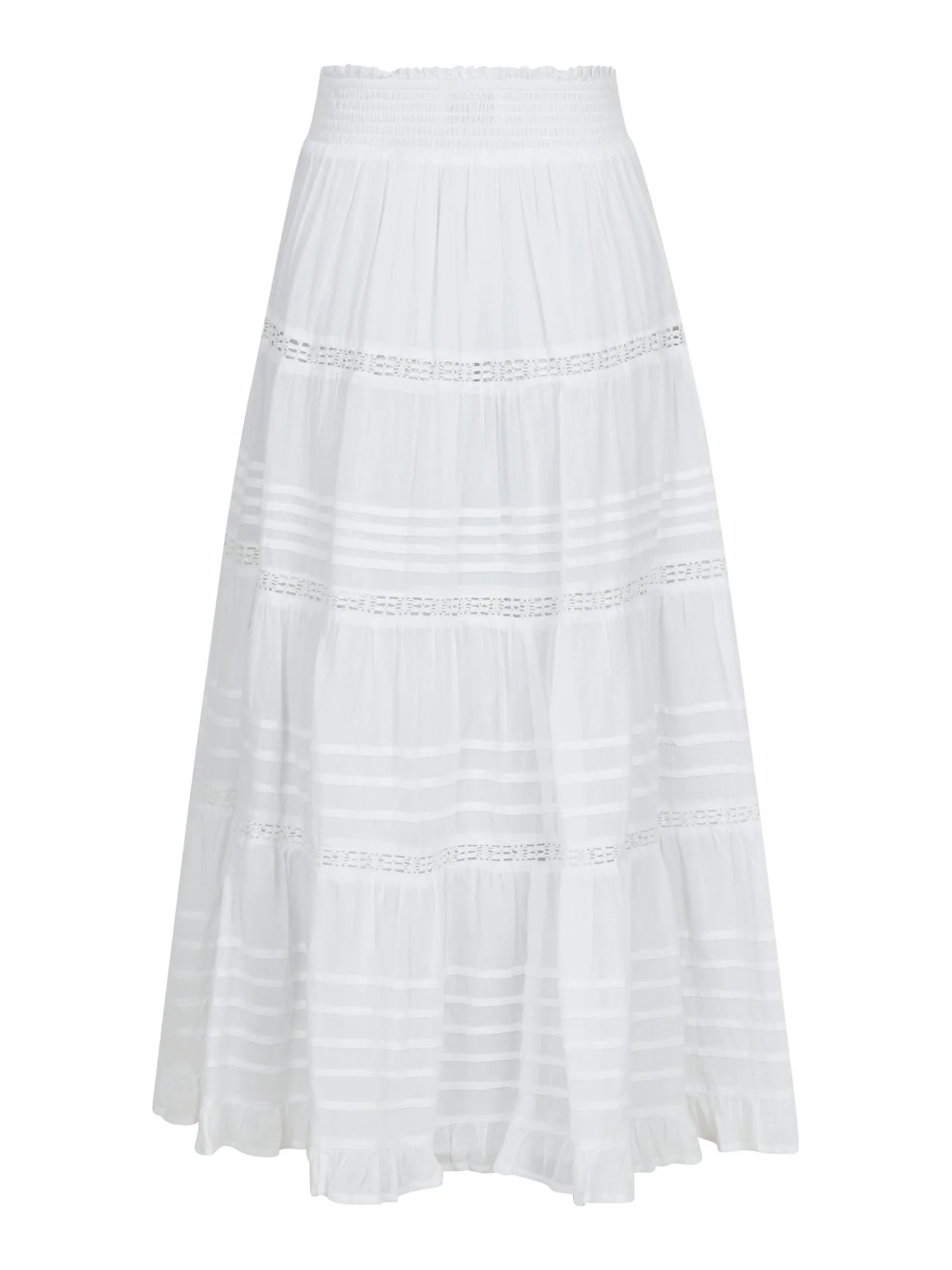 Felicia S Voile Skirt  White - Image 6