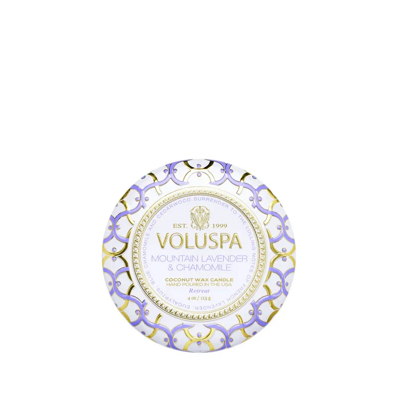 Maison Mini Tin Candle, 25 tim, 113 g  Mountain Lavender & Chamomile - Image 2
