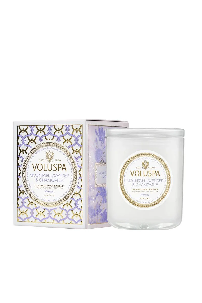 Maison Classic Boxed Candle, 60 tim, 270 g Mountain Lavender & Chamomile