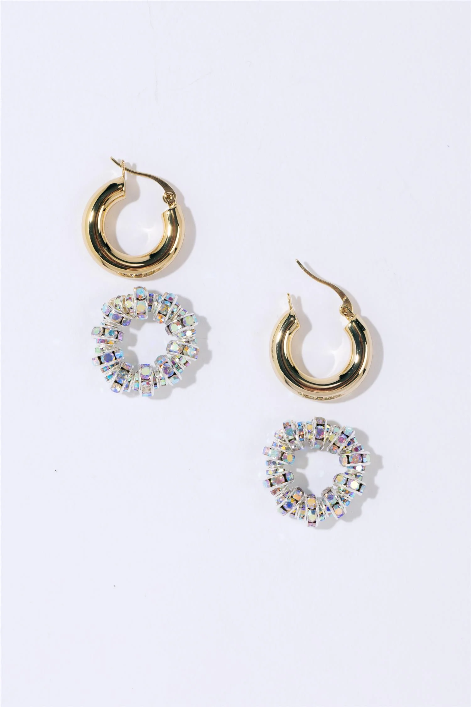 TINY CREOLES Gold/Silver - Image 2