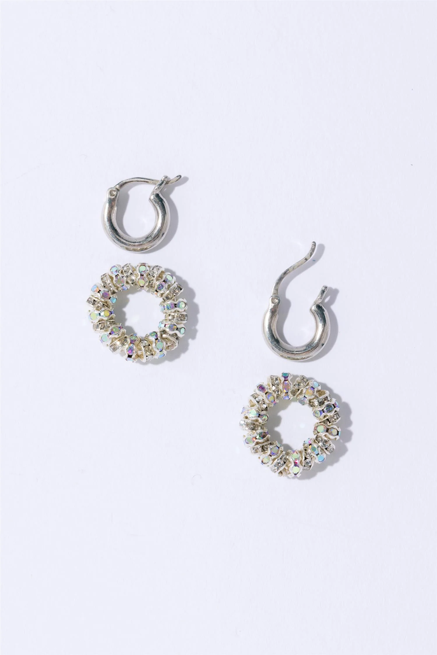TINY CREOLES  Silver - Image 2