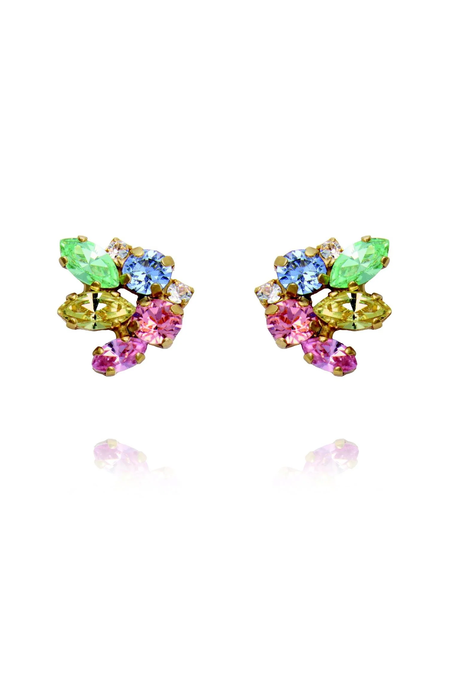 PETITE CORA EARRINGS GOLD Pastel Combo